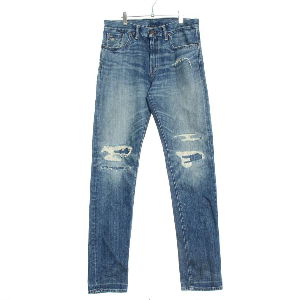 [50% 할인] RRL 더블 알엘 짚플라이 슬림 네로우 데님 팬츠 / 30X32 2