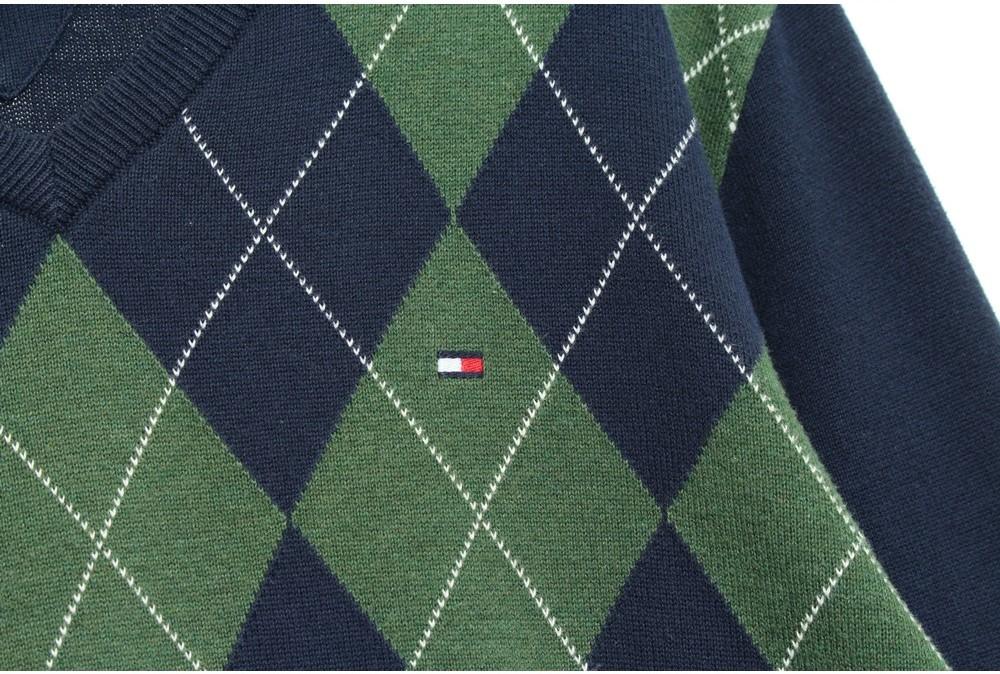 [50% 할인] TOMMY HILFIGER 아가일 니트 / M 5