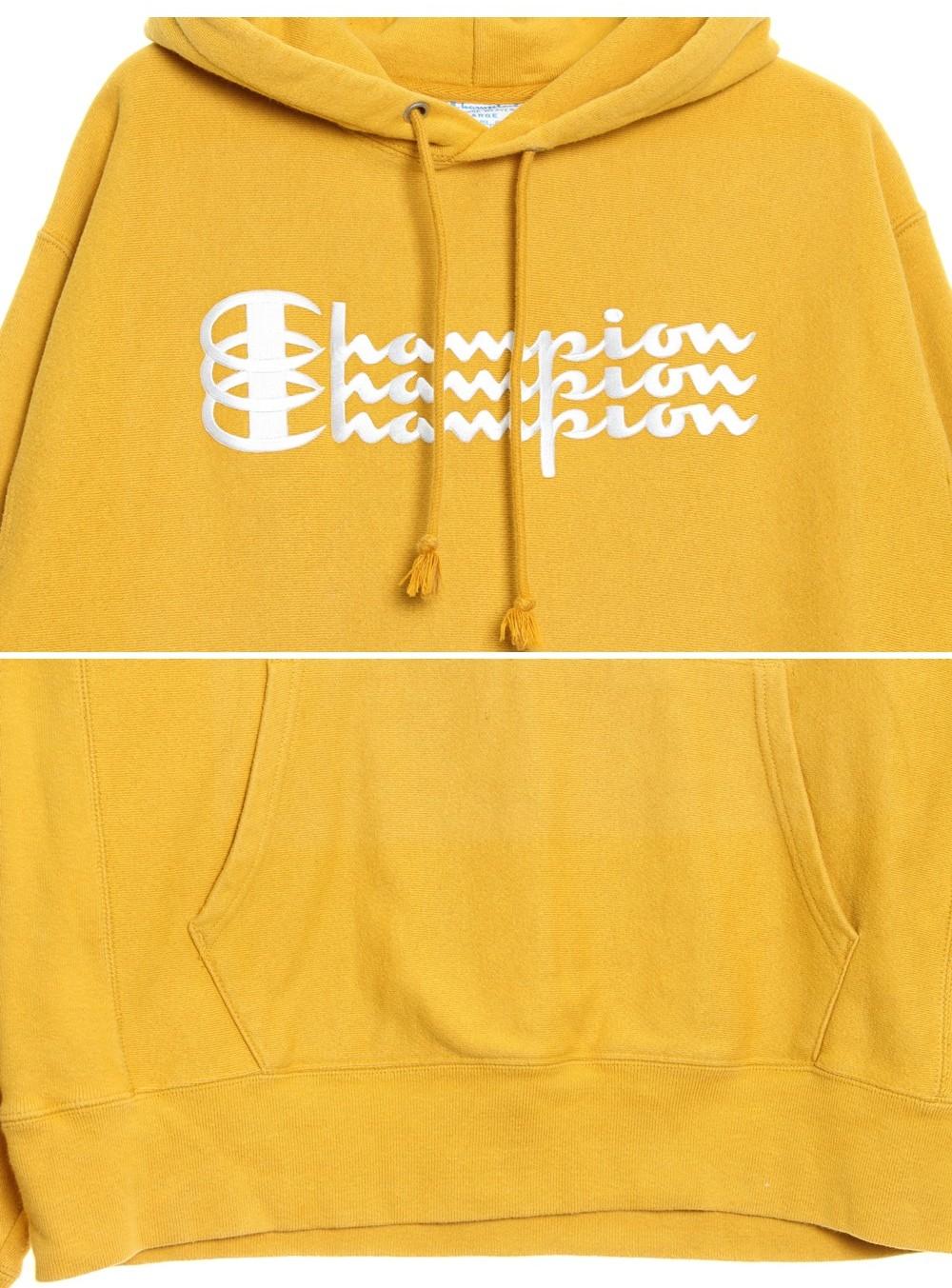 [50% 할인] CHAMPION 리버스위브 트리플 로고 후드 / L 3