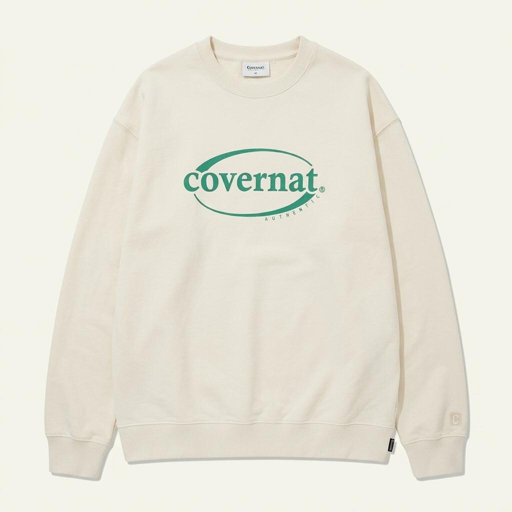 [50% 할인] COVERNAT 로고 맨투맨 / XL 1