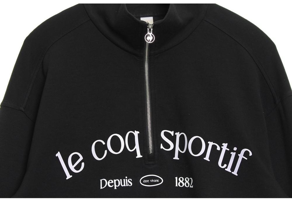 [50% 할인] LE COQ SPORTIF 우먼스 숏 하프 집업 / 90 3