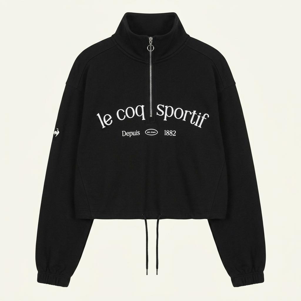[50% 할인] LE COQ SPORTIF 우먼스 숏 하프 집업 / 90 1