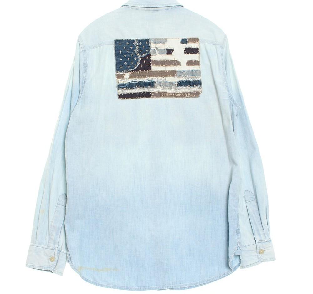 [50% 할인] DENIM&SUPPLY 데님앤서플라이 성조기 청남방 / S 5