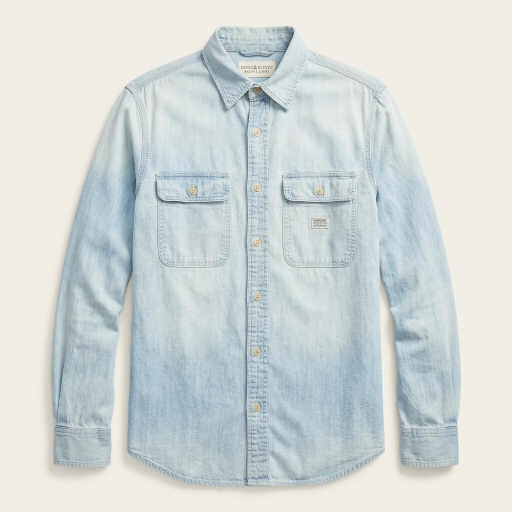 [50% 할인] DENIM&SUPPLY 데님앤서플라이 성조기 청남방 / S 1