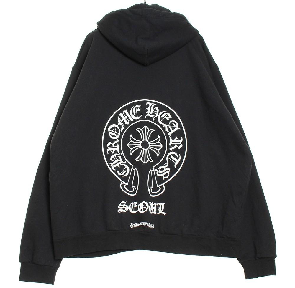 [50% 할인] CHROME HEARTS 크롬하츠 서울 한정 홀스슈 후드 / XL 5