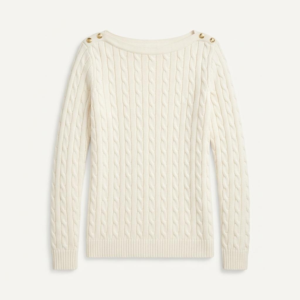[50% 할인] LAUREN RALPH LAUREN 로렌랄프로렌 우먼스 케이블 니트 / XL 1