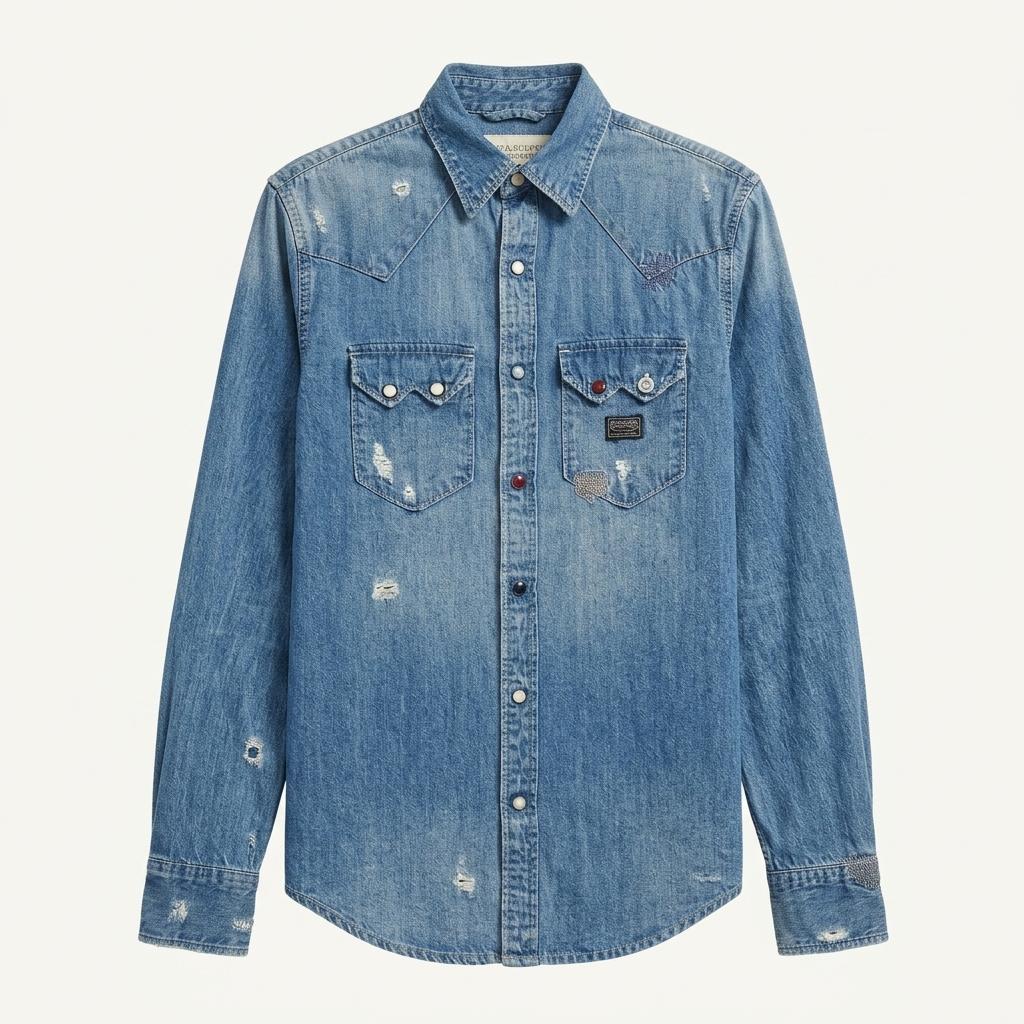 [50% 할인] DENIM&SUPPLY 데님앤서플라이 랄프로렌 청남방 / XS 1