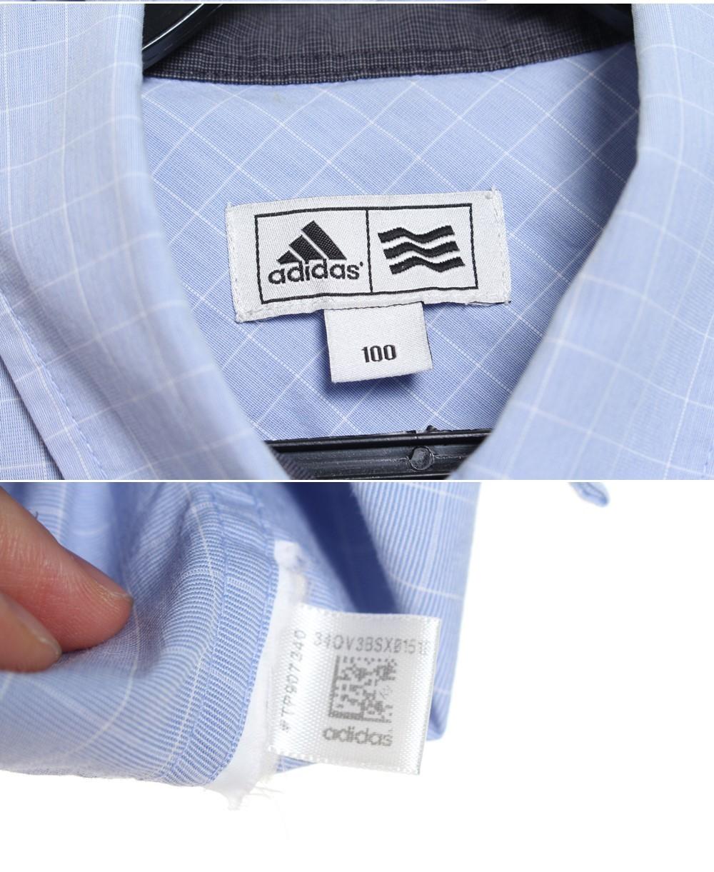 [50% 할인] ADIDAS 아디다스 체크 반팔 남방 / 100 5