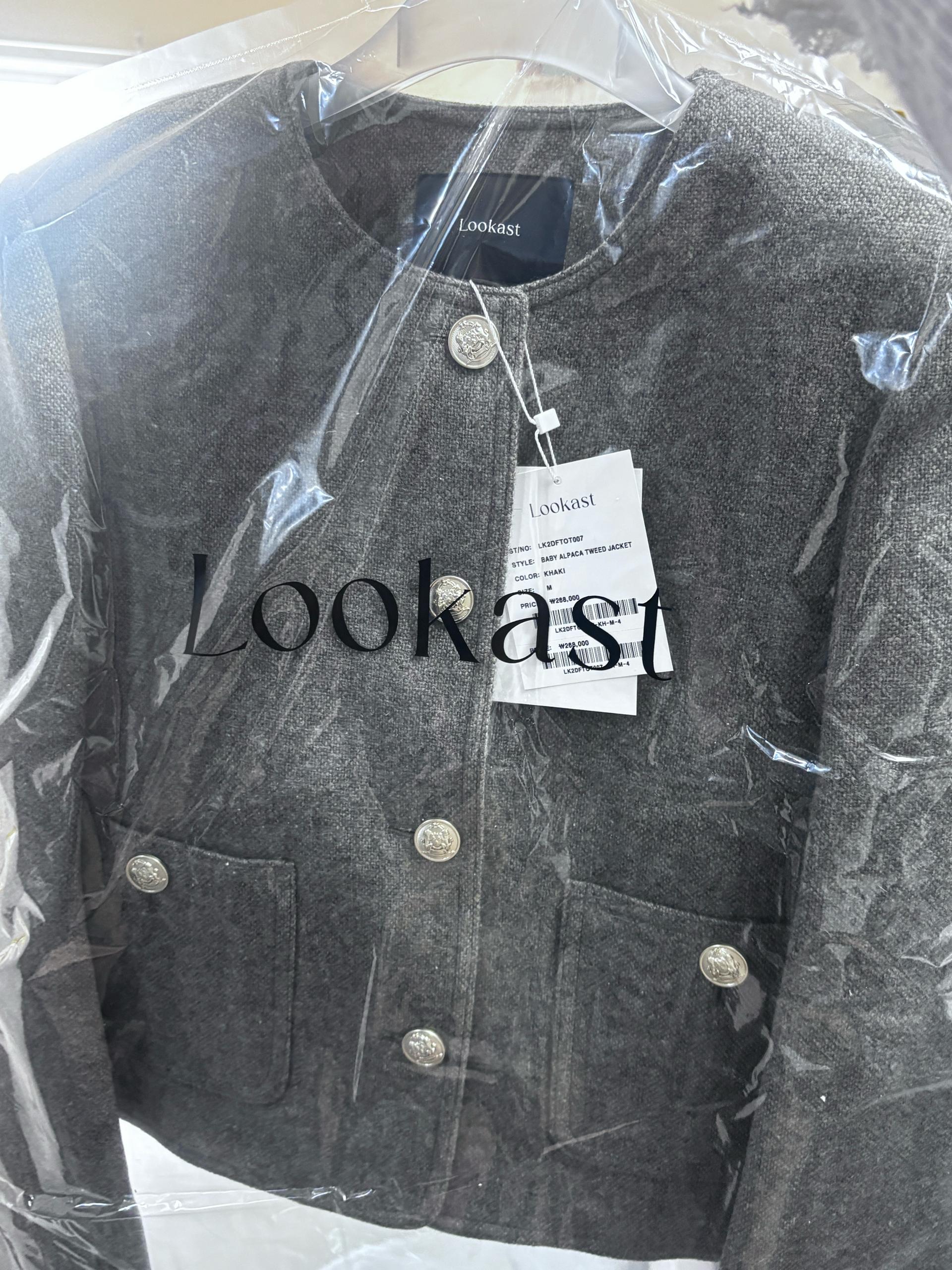 Lookast 트위드 자켓 카키 m 2