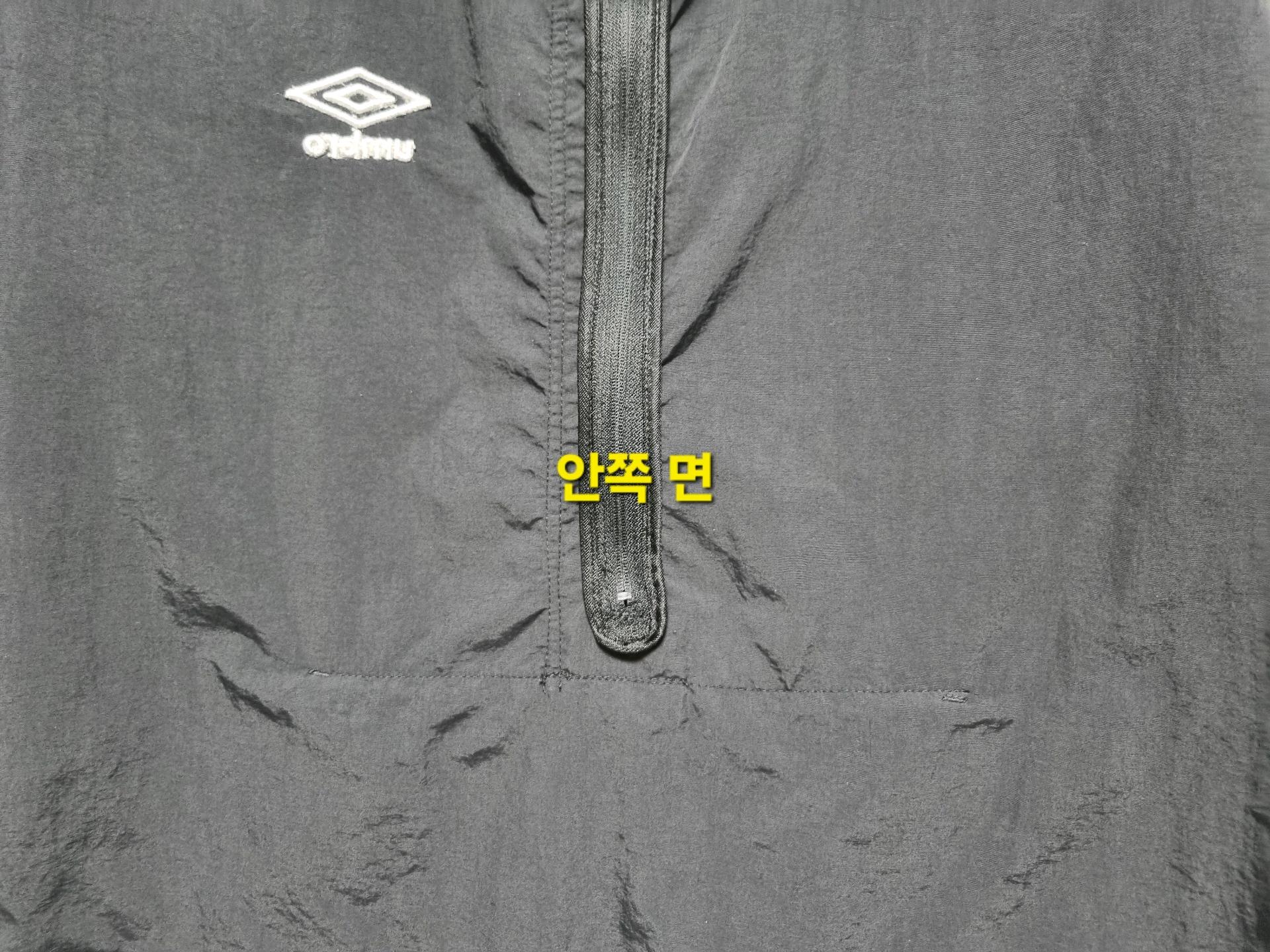 남성 엄브로 우븐 반팔 아노락 바람막이 블랙 검정 트레이닝복 11