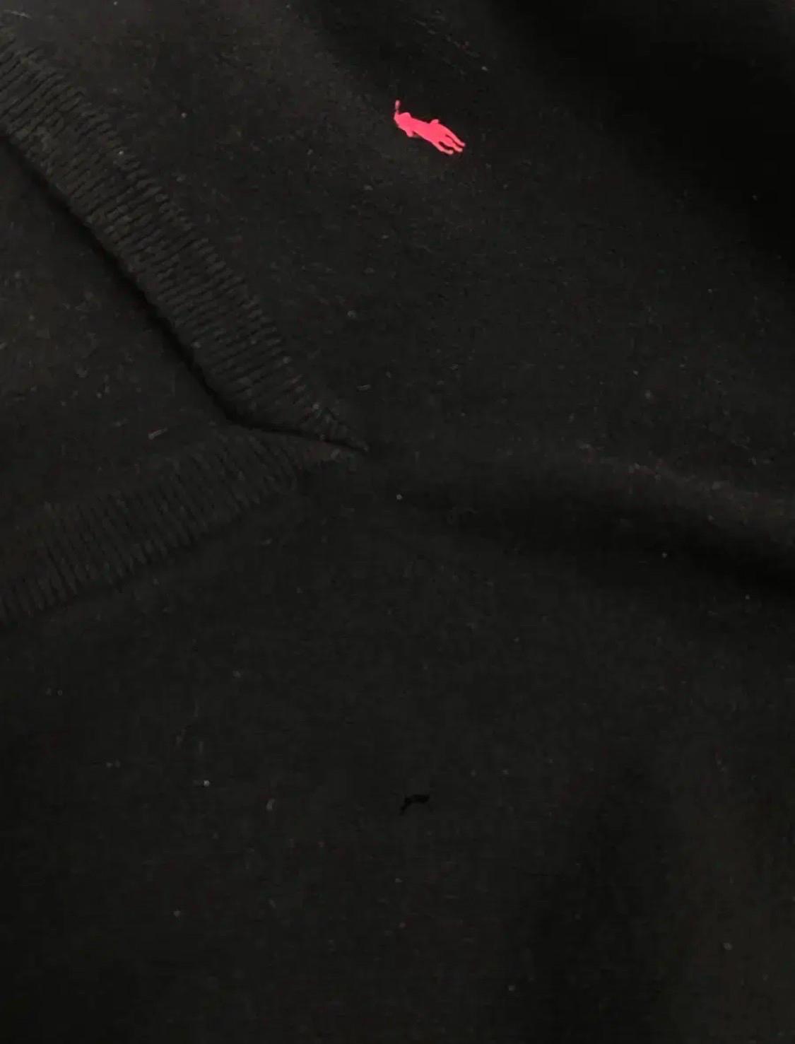 폴로랄프로렌 브이넥 블랙 니트 L-XL 6