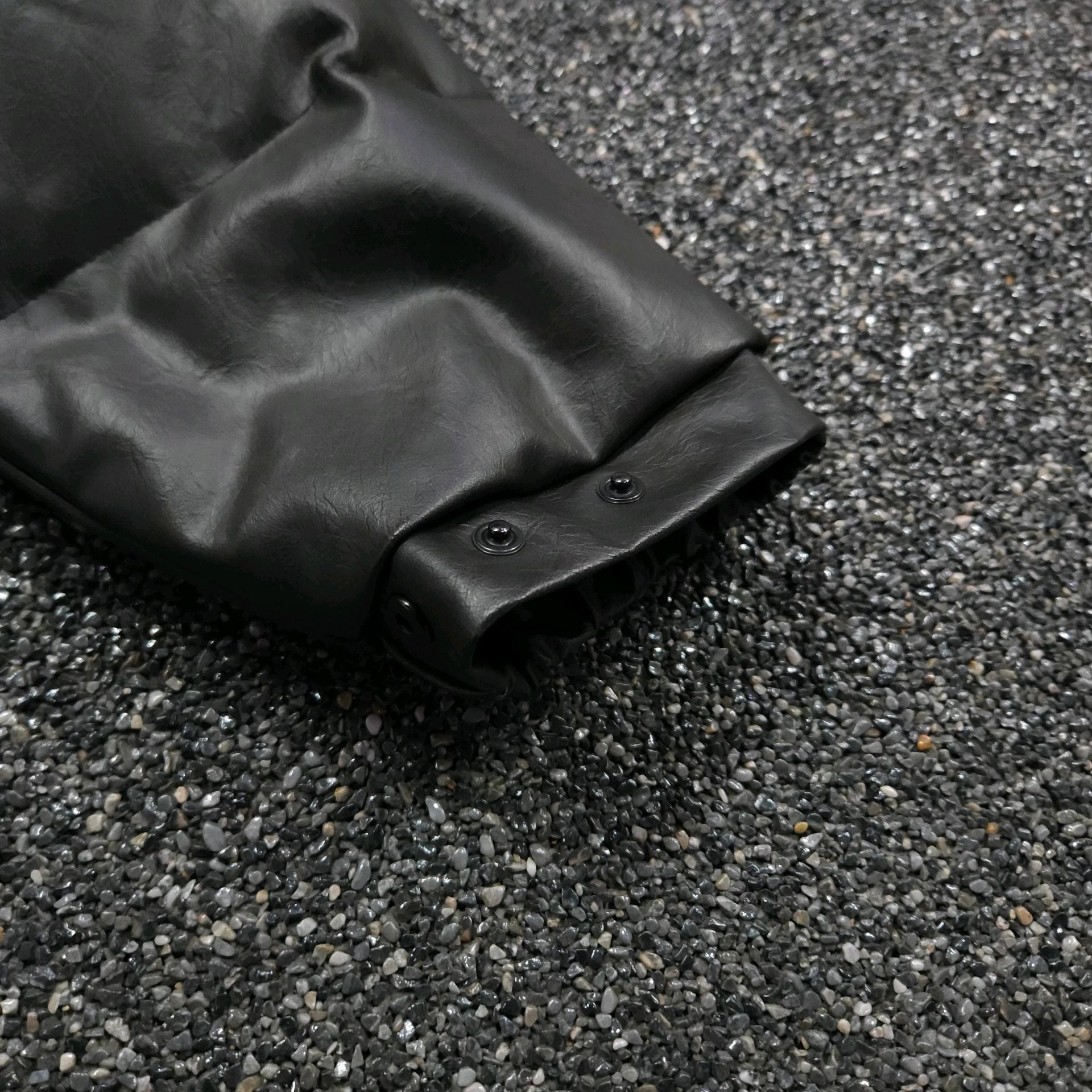 라퍼지스토어 다크 브라운 버피우레더 크롭 점퍼 (85) 5