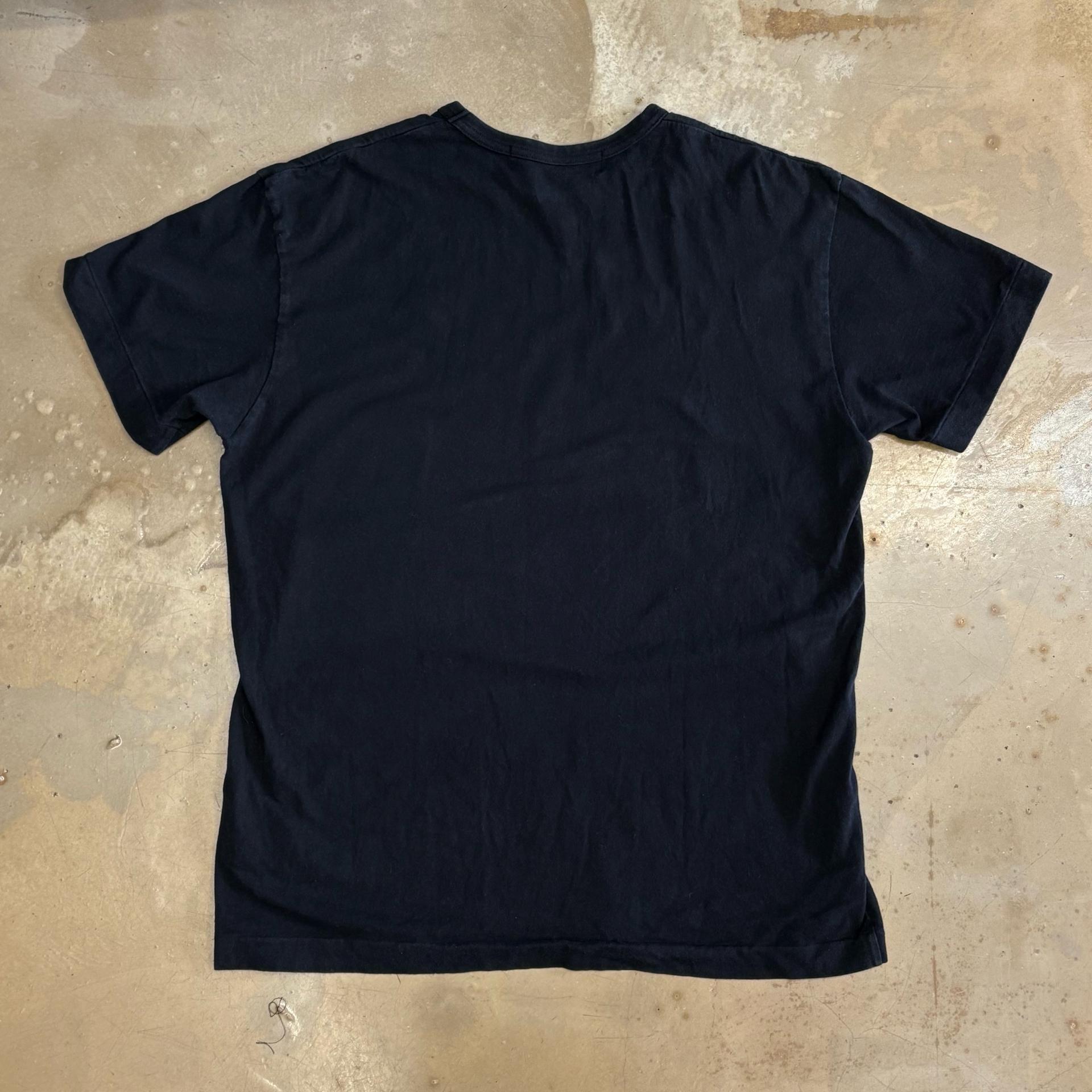 XXL 꼼데가르송 골드하트와펜 블랙 반팔 티셔츠 4