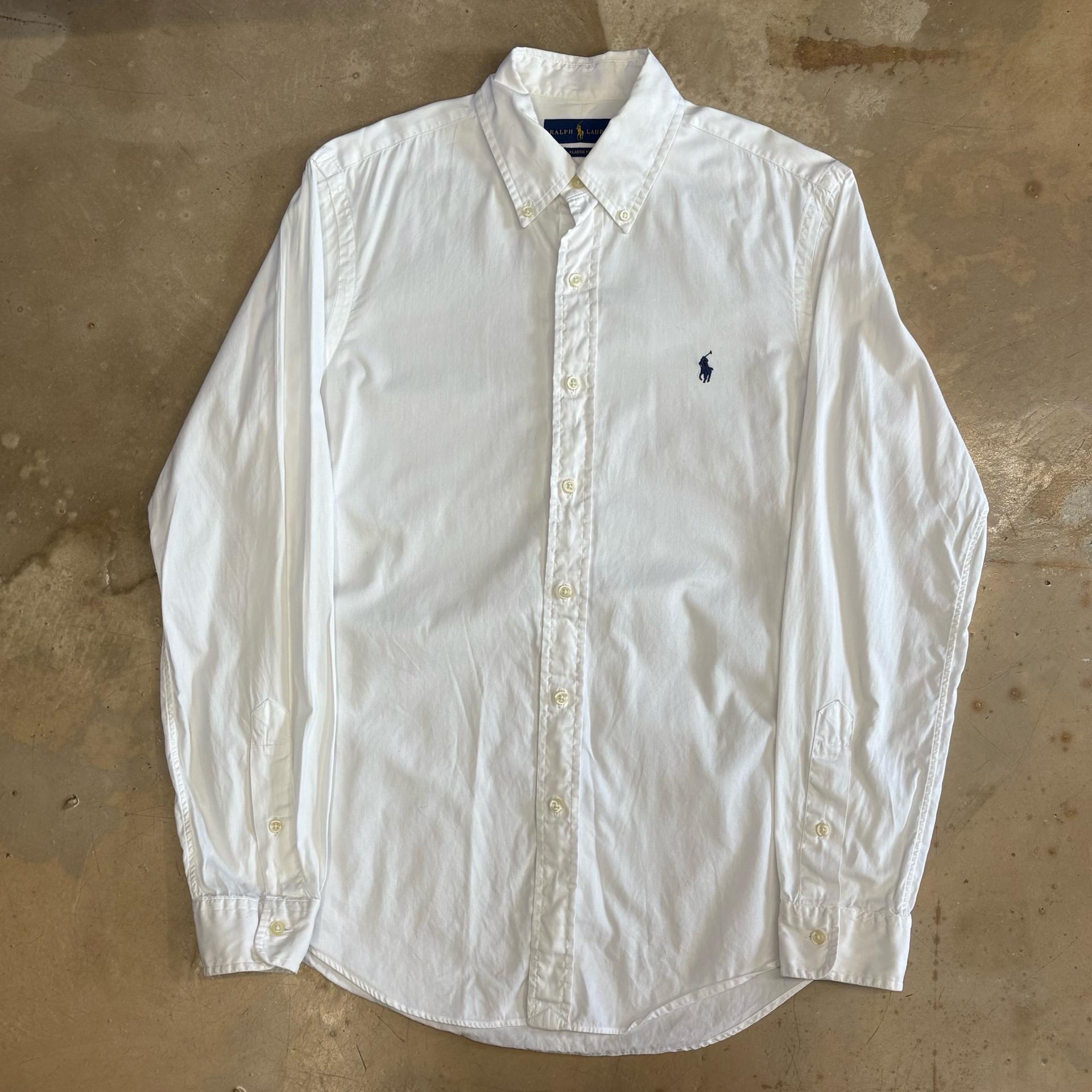S 폴로랄프로렌 클래식핏 화이트 코튼 셔츠 3