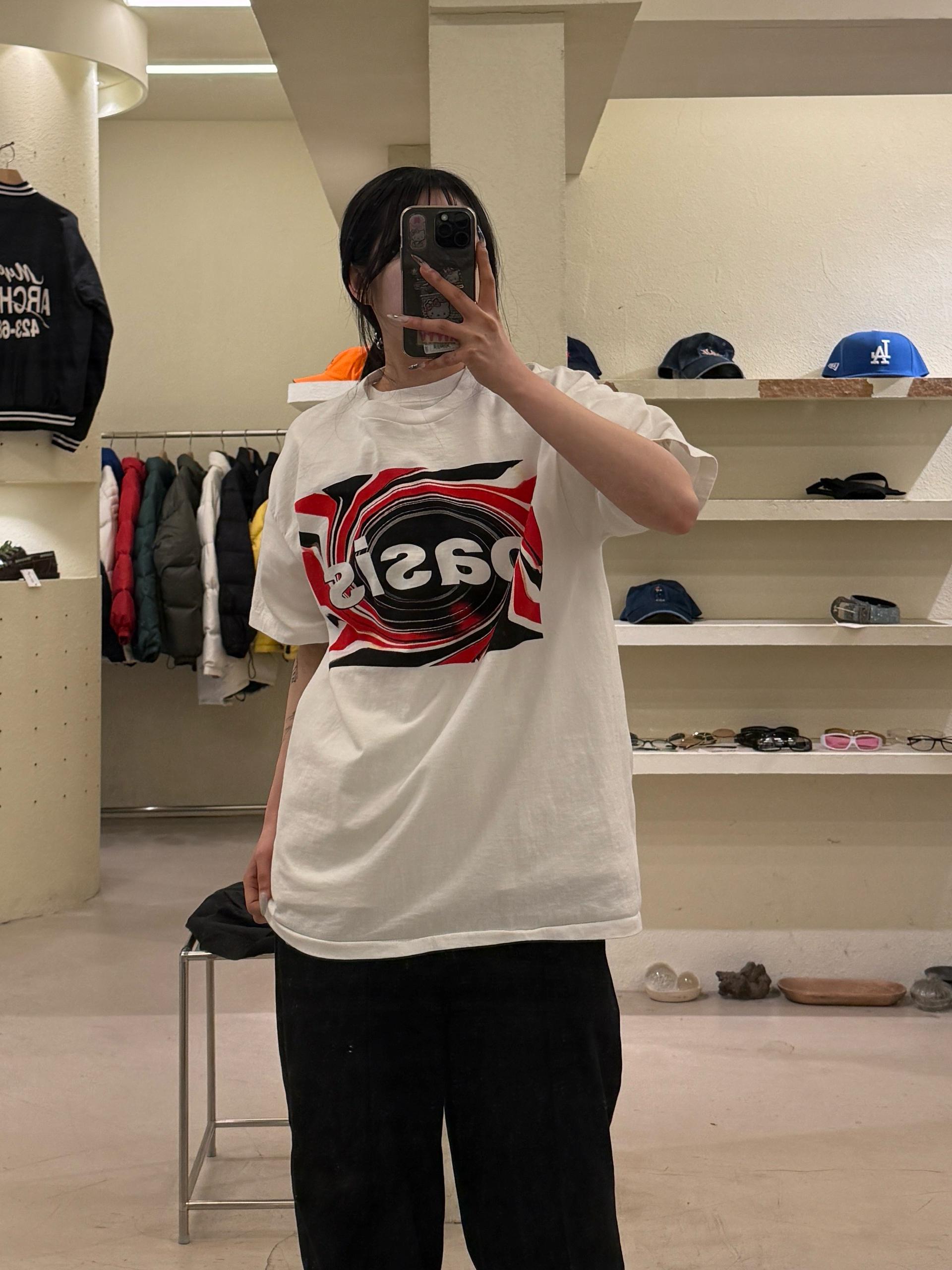 Oasis 온 투어 그래픽 반팔 티셔츠 U1005 2