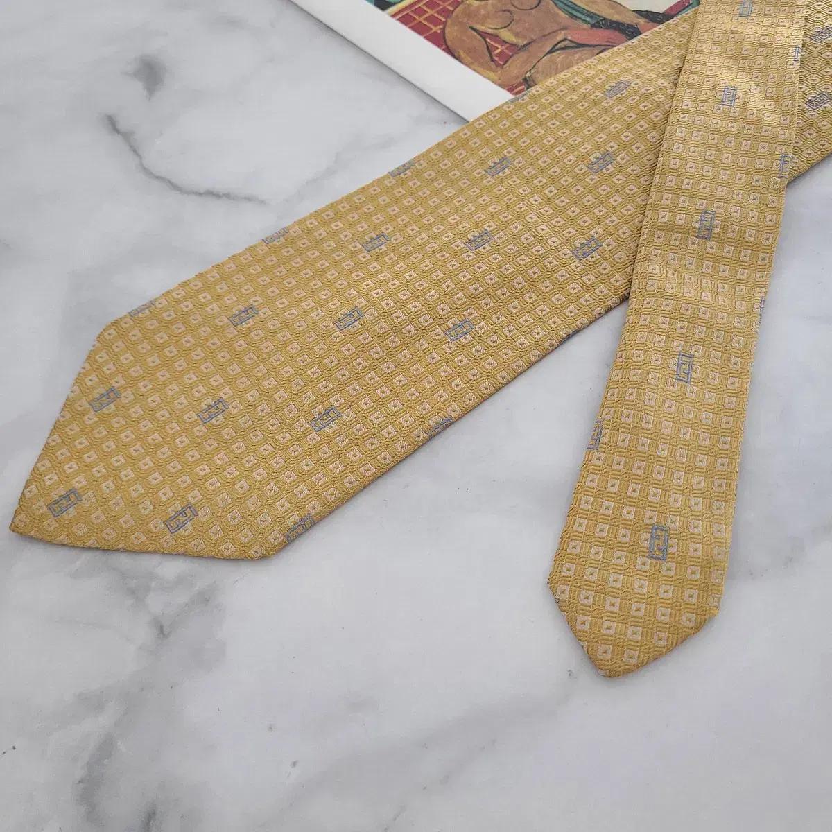 펜디 정품 명품넥타이 9.5cm A+등급 E78 4