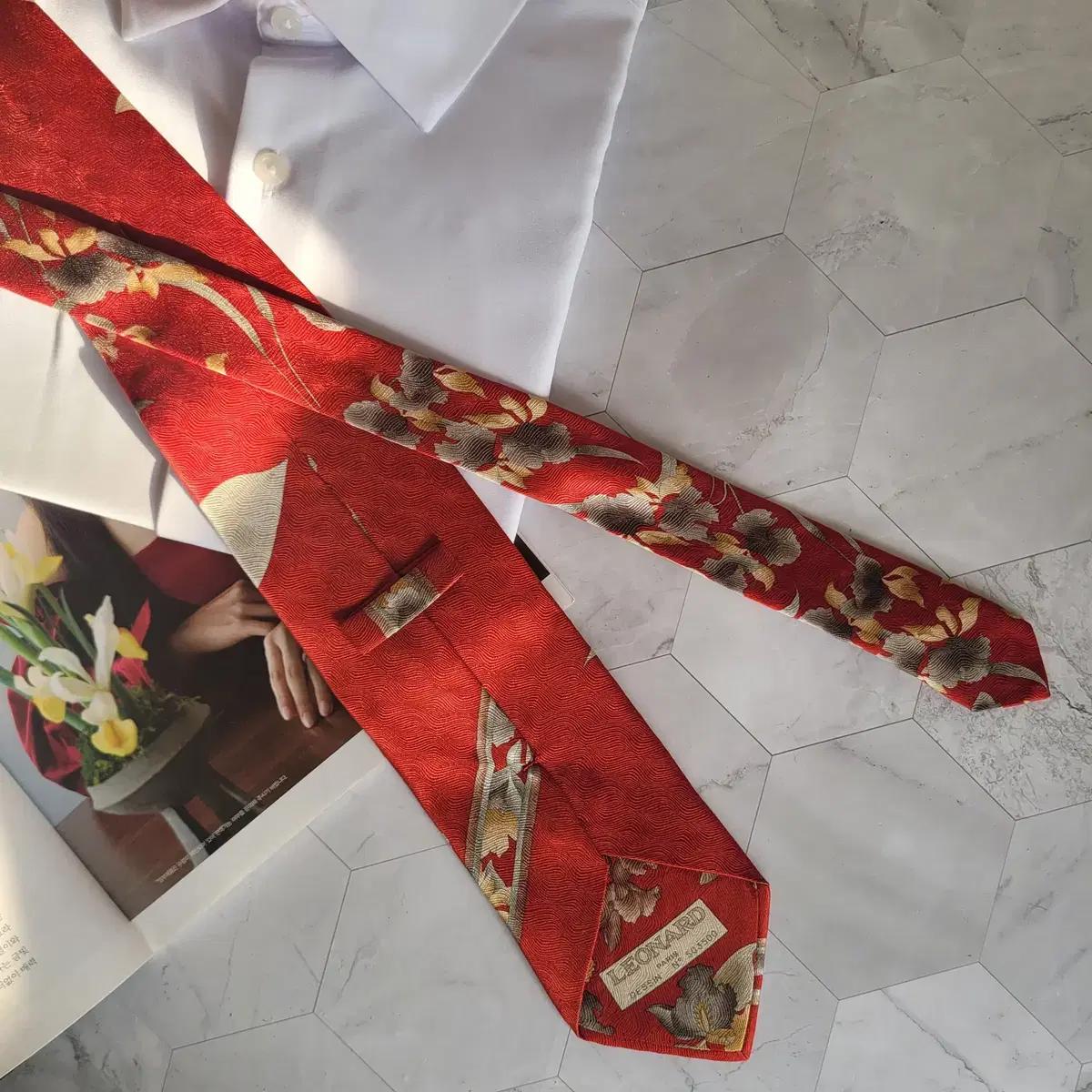 레오나드 정품 명품넥타이 9.6cm A+~A등급 A16259 5
