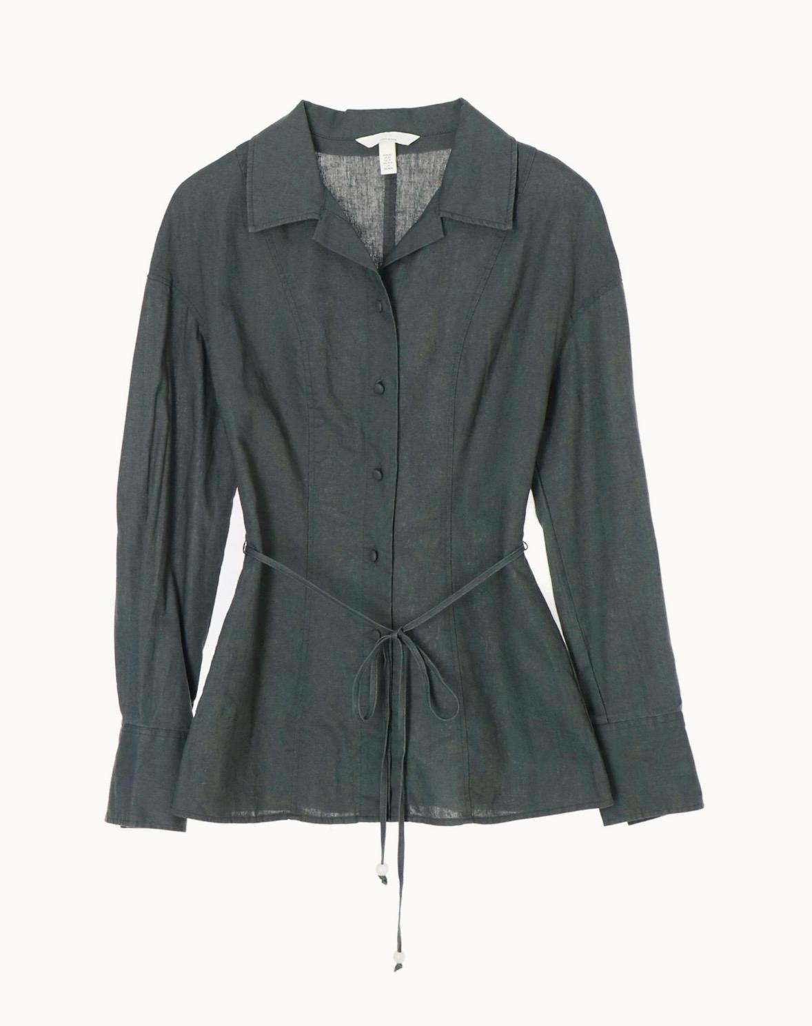 H&M 린넨 벨트셔츠 XS 2