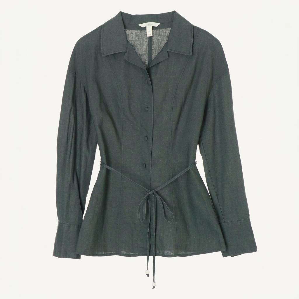 H&M 린넨 벨트셔츠 XS 1