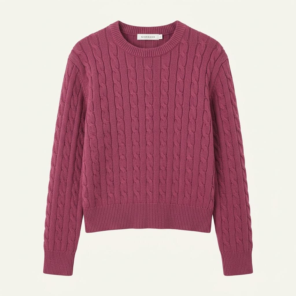 GIORDANO 꽈배기 니트 1