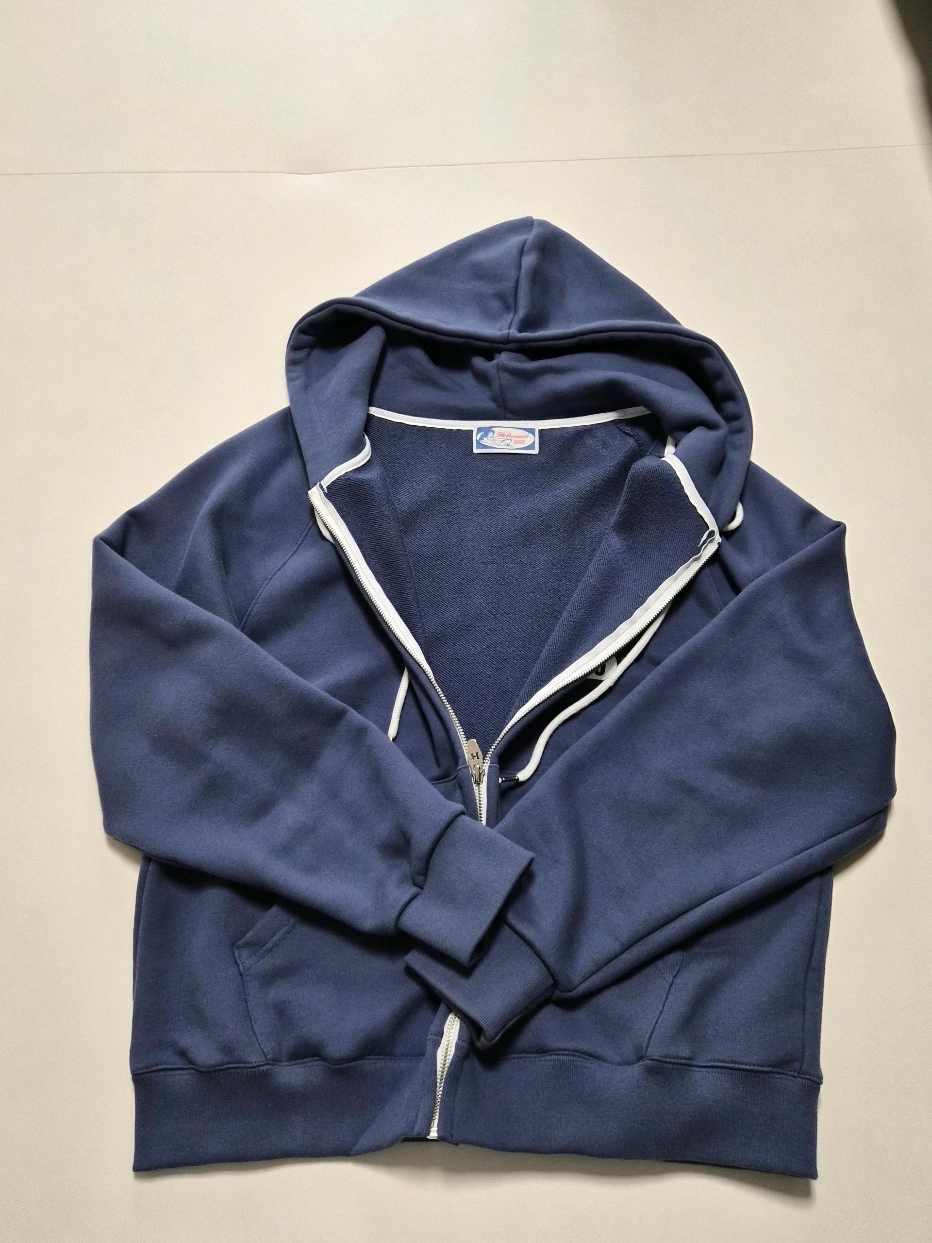 hether comfort hoodie (mid blue) 헤더컴포트후디 3