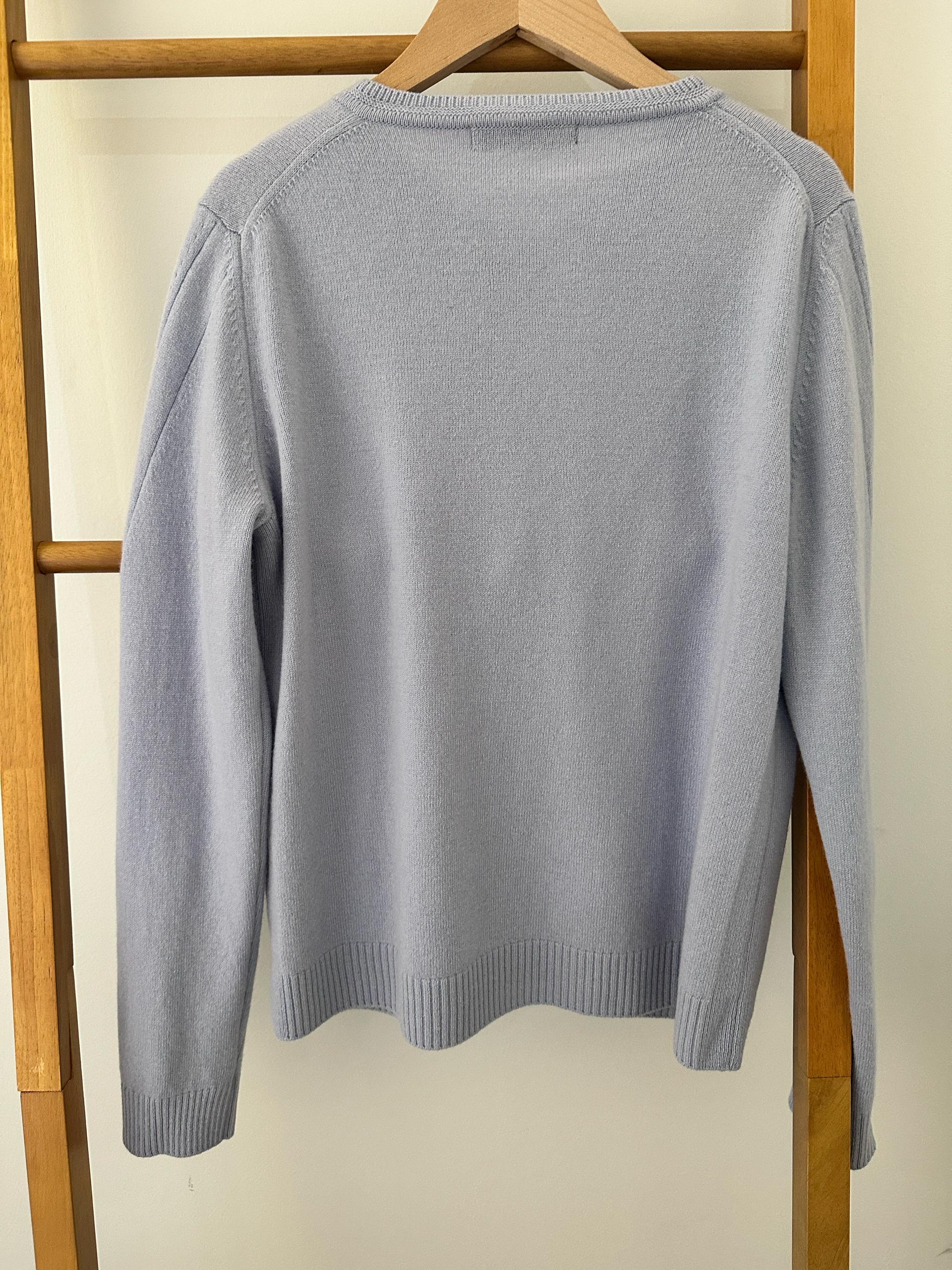 BCBG 페일블루 진주 버튼 캐시미어 블랜딩 가디건(사이즈 M) 8