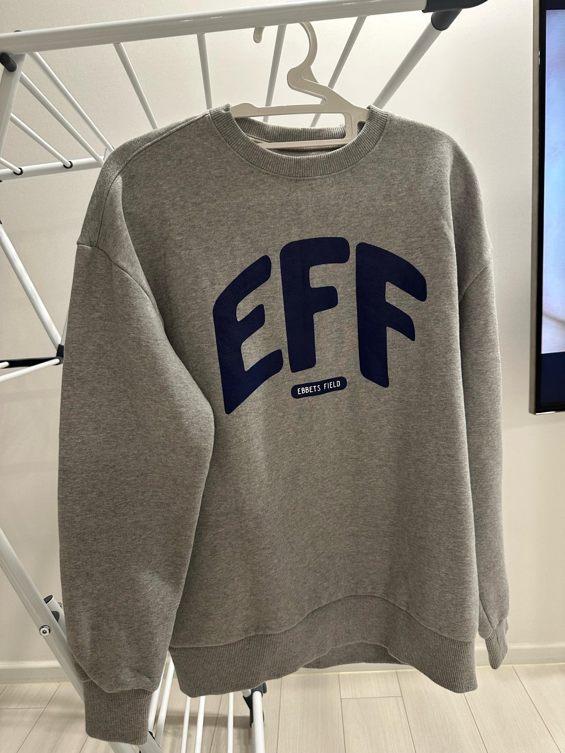 O-2이벳필드 EFF 맨투맨 S 회색 2