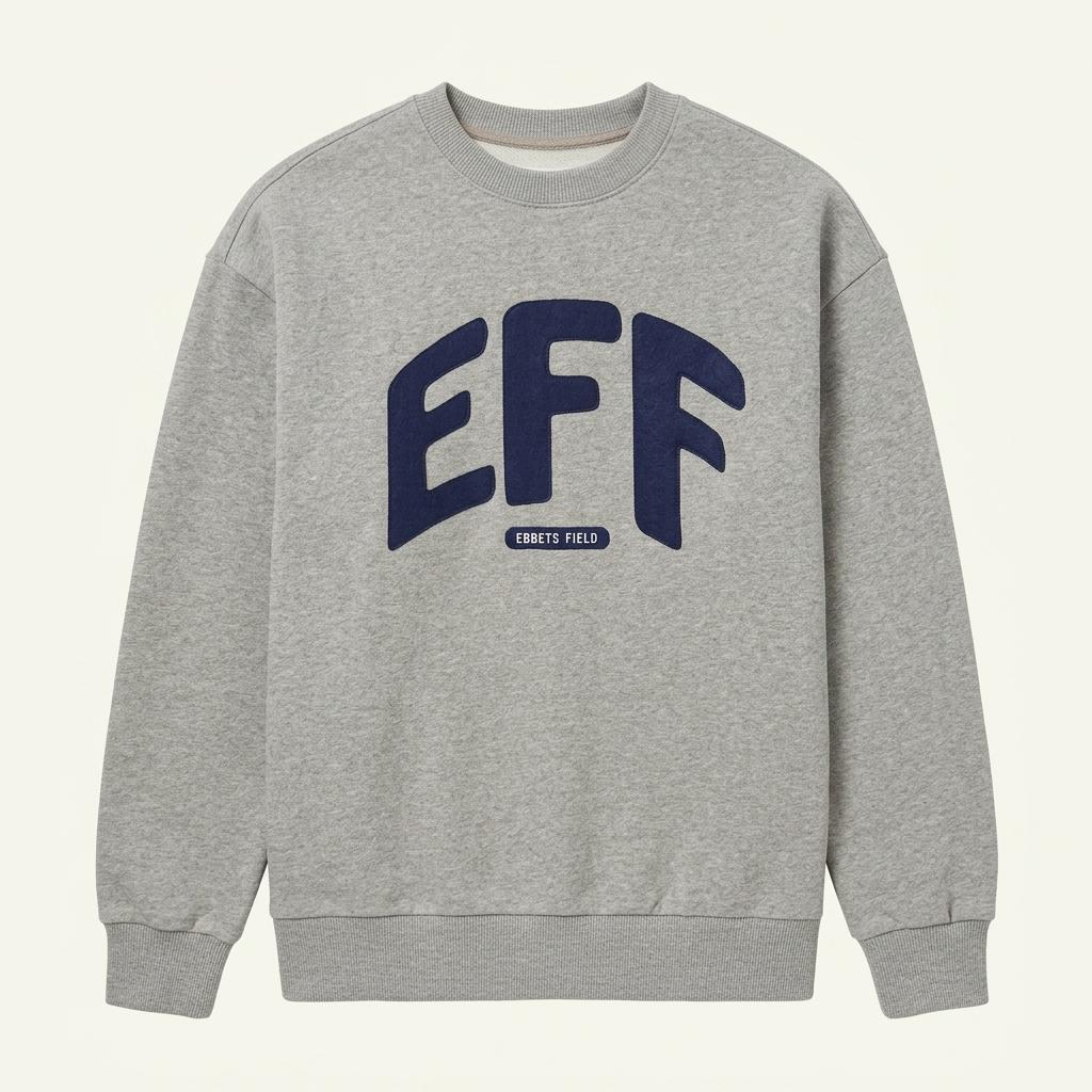 O-2이벳필드 EFF 맨투맨 S 회색 1