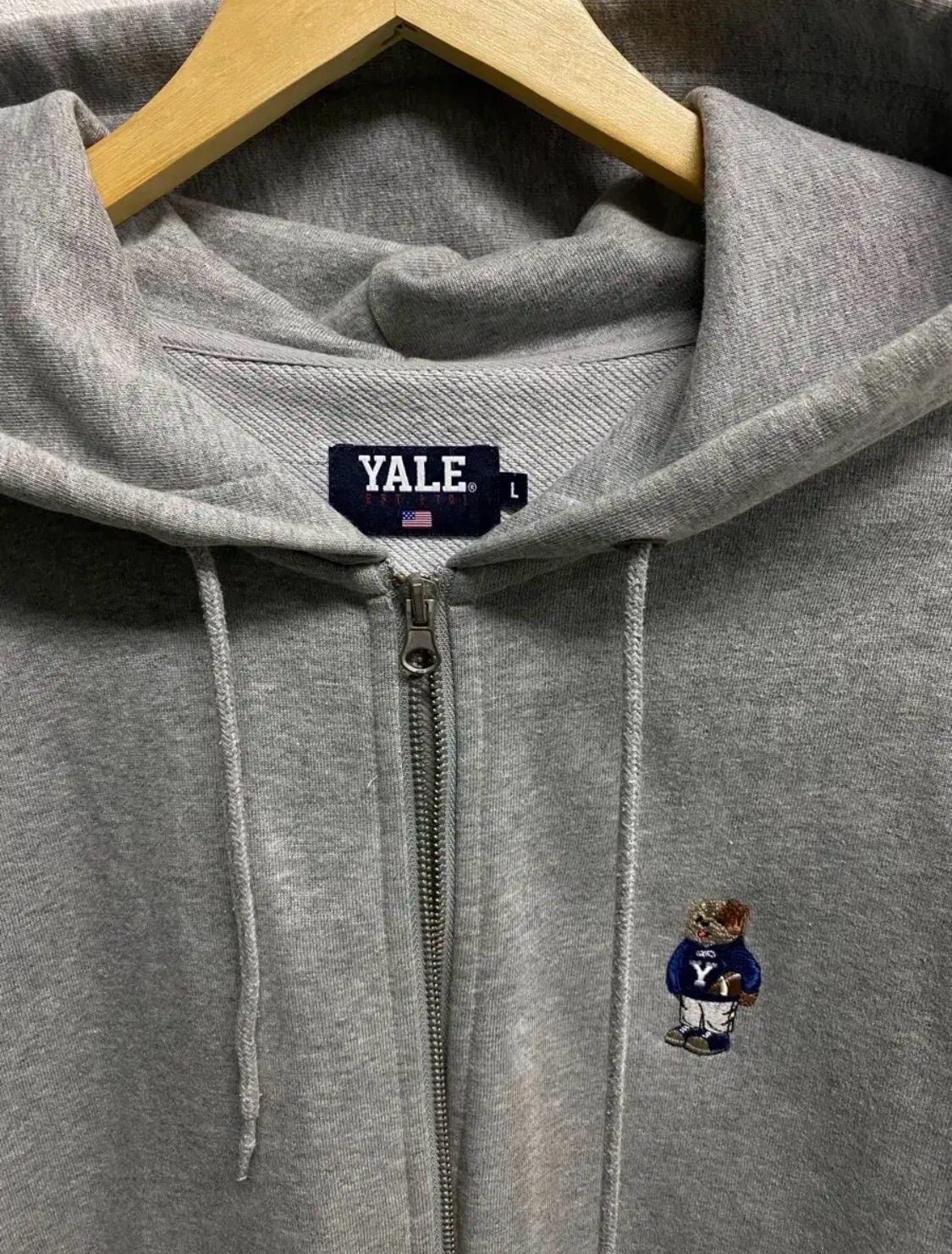 예일 YALE 그레이 후드집업 L 5