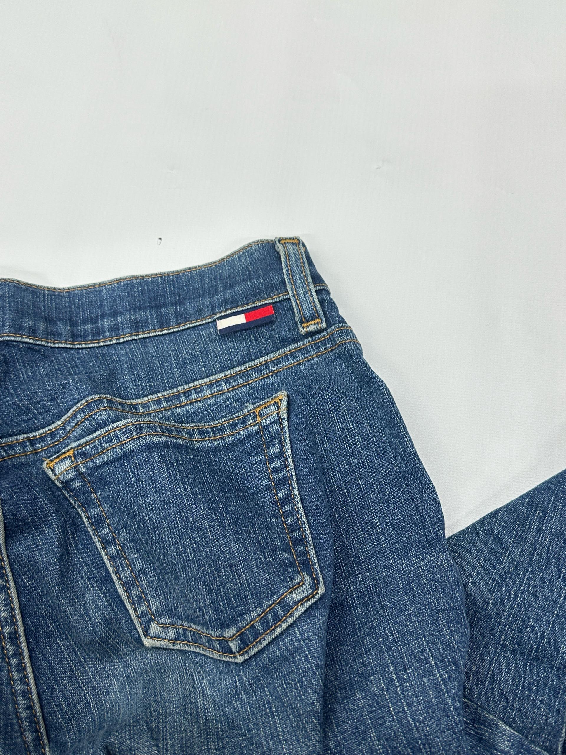 타미힐피거 TOMMY 중청 Y2K 로우라이즈 워싱 부츠컷 청바지  7