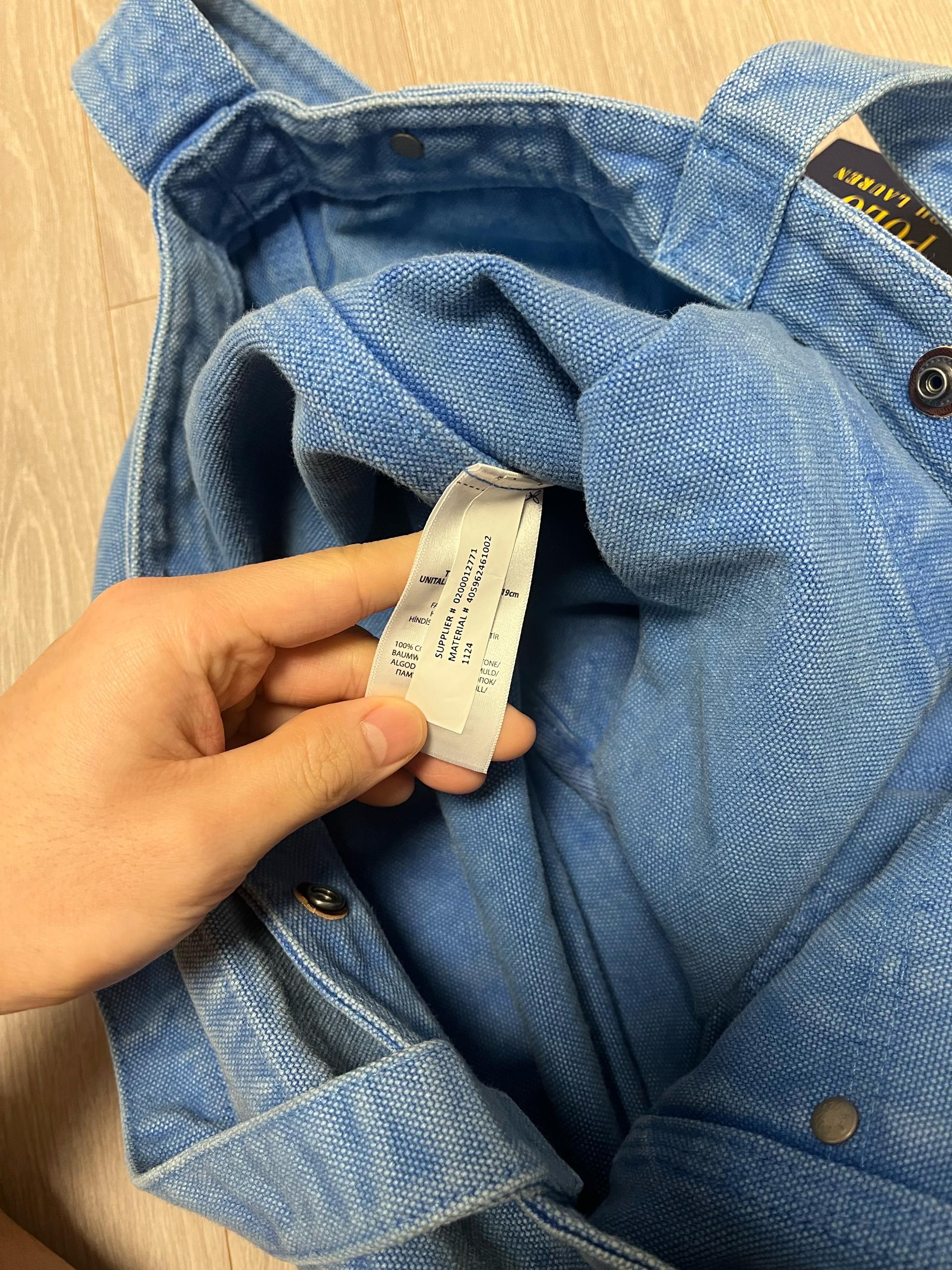 (국내미발매,새상품) 폴로 랄프로렌 컨츄리 캔버스 워시 토트백 8