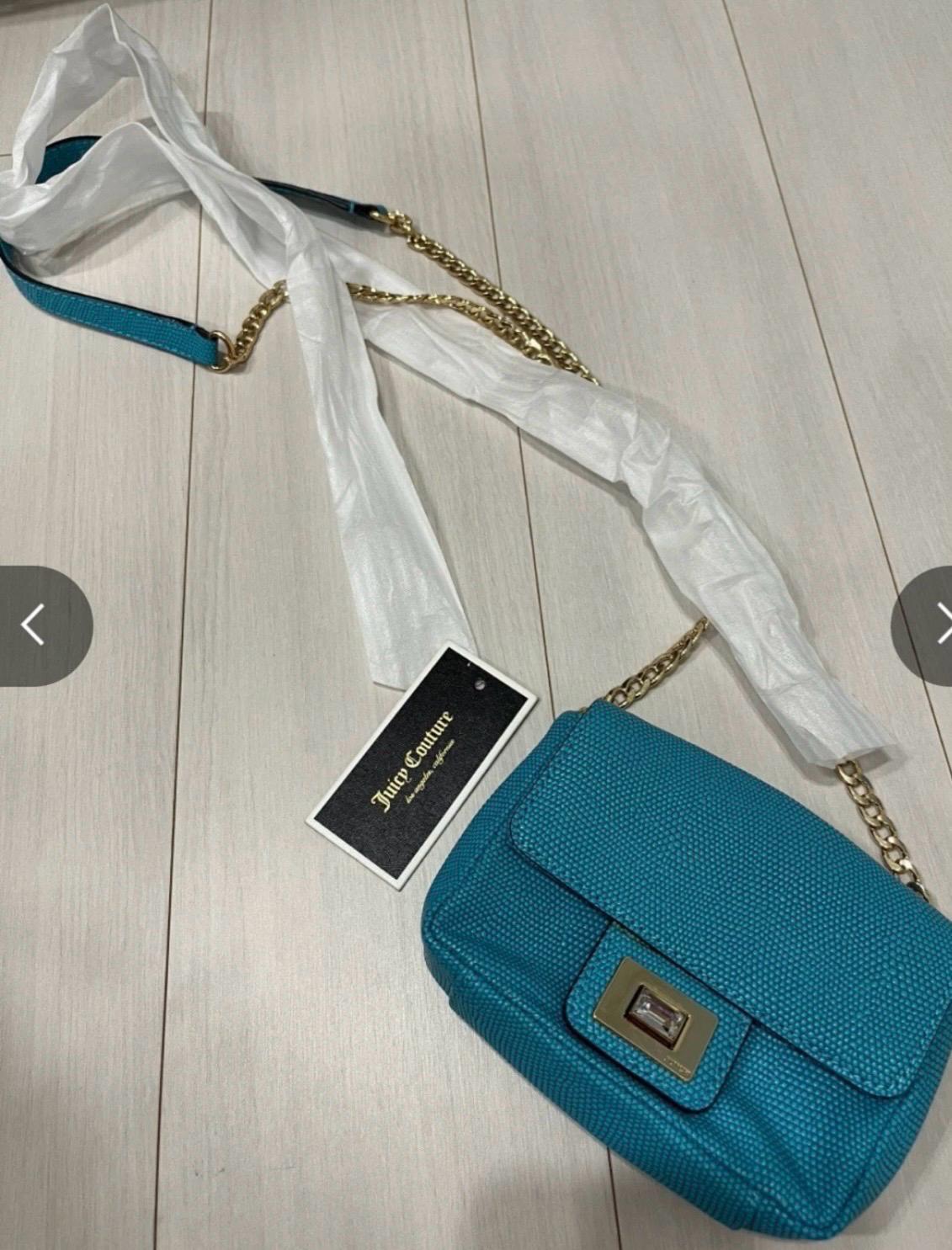 Juicy Couture 체인 숄더백 터키색 2