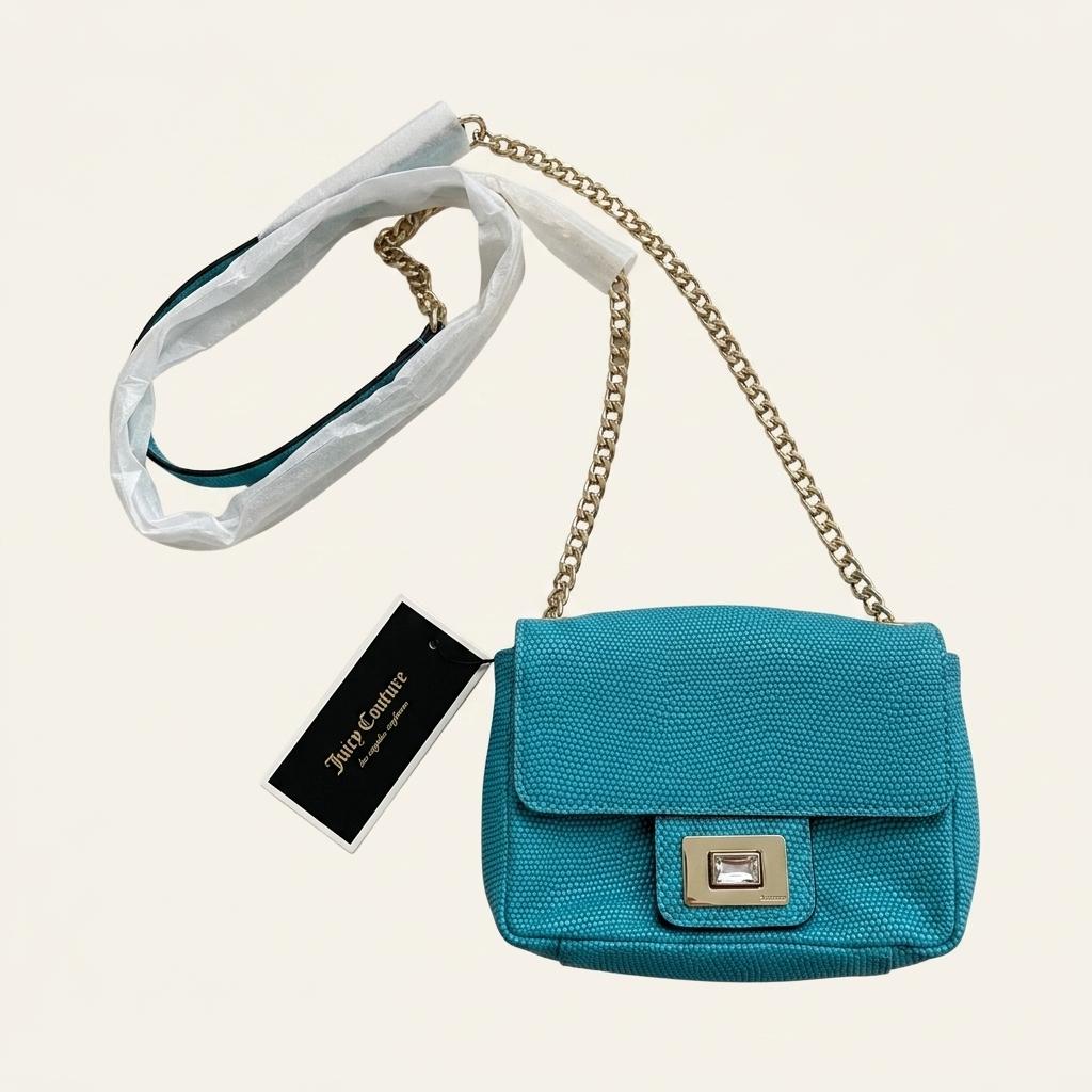 Juicy Couture 체인 숄더백 터키색 1