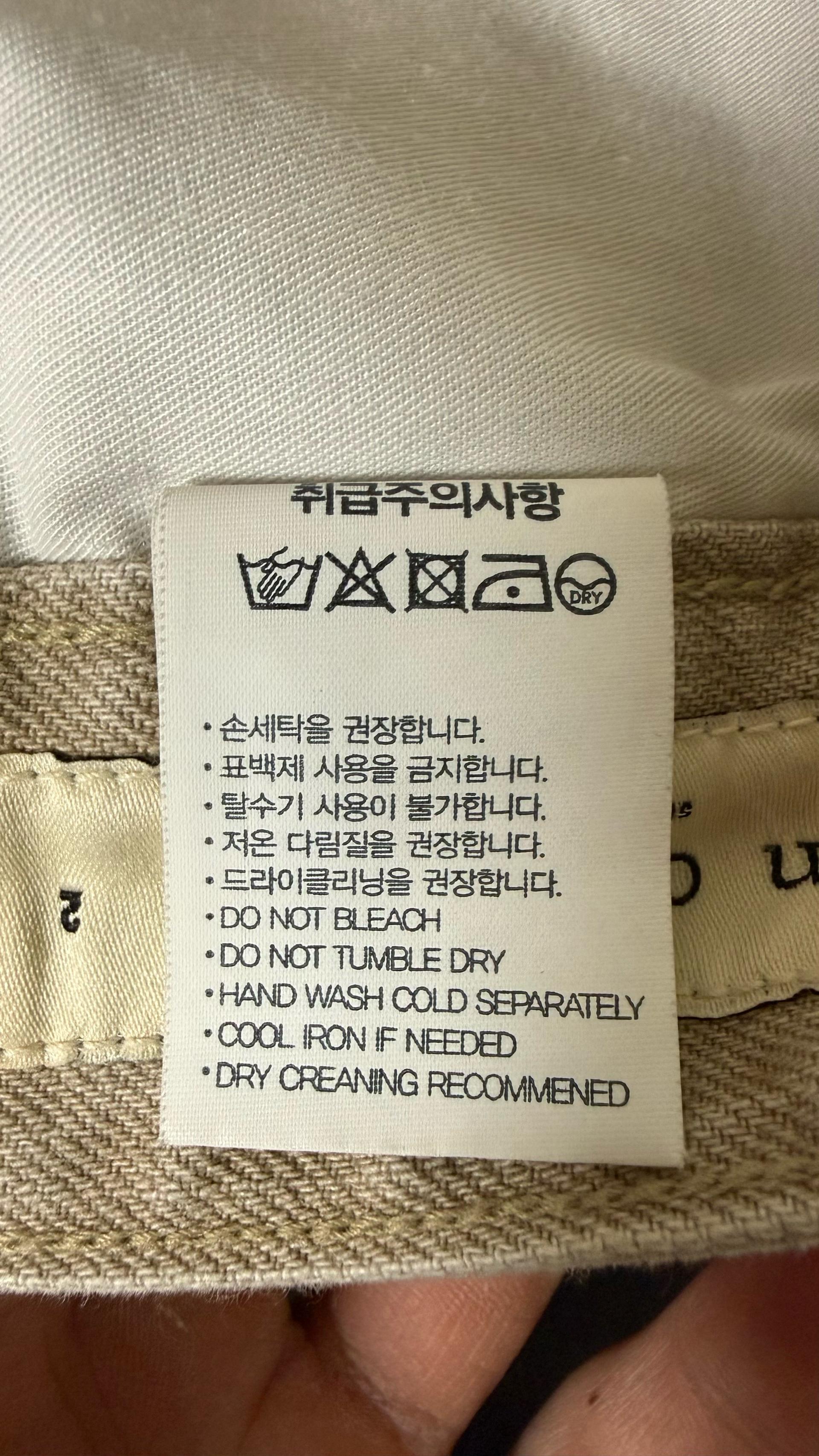 노운 와이드 커브드 데님 팬츠 6