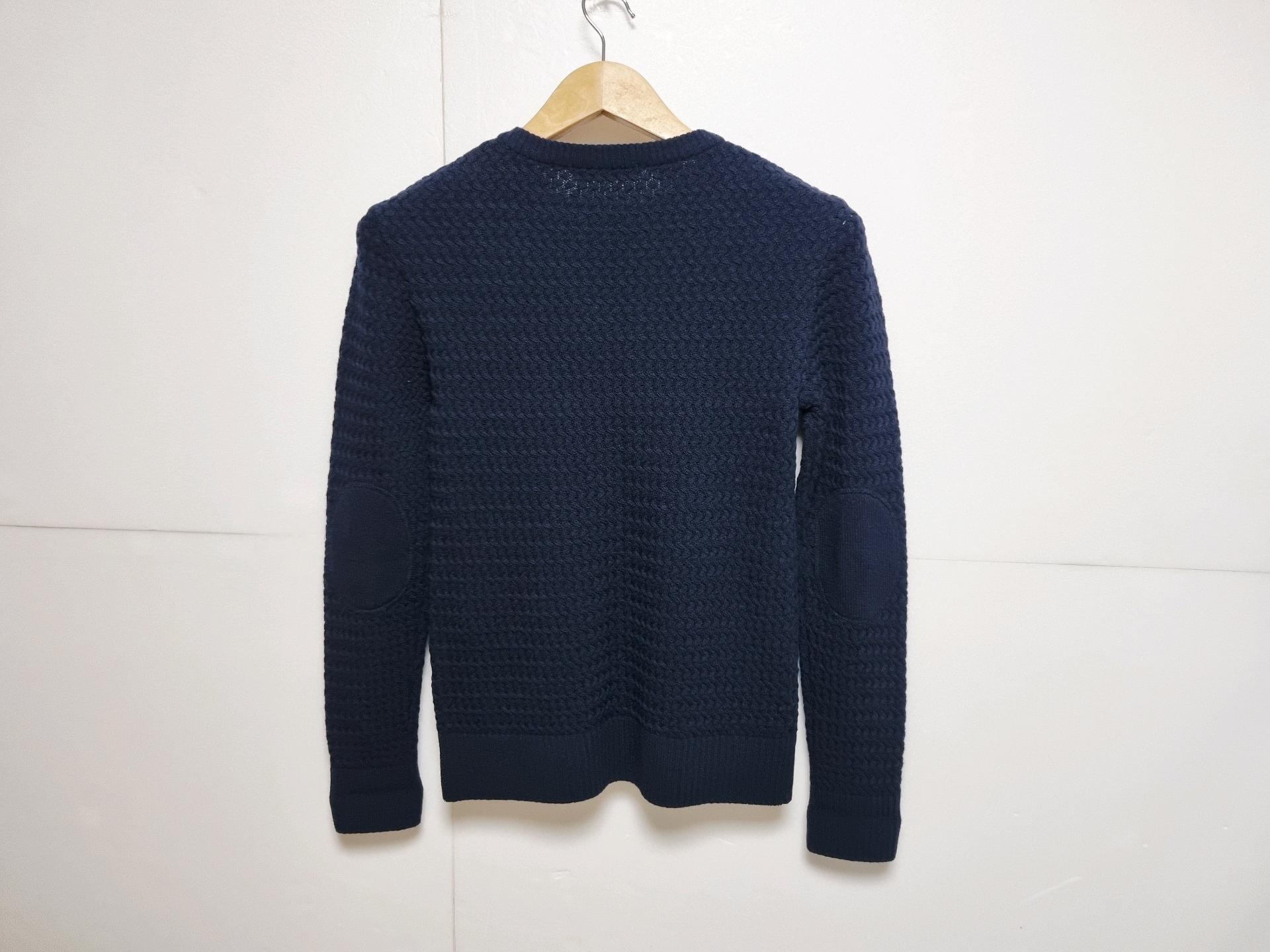 여성 라코스테 WOOL 울 모 케이블 꽈배기 네이비 긴팔 니트 스웨터 8