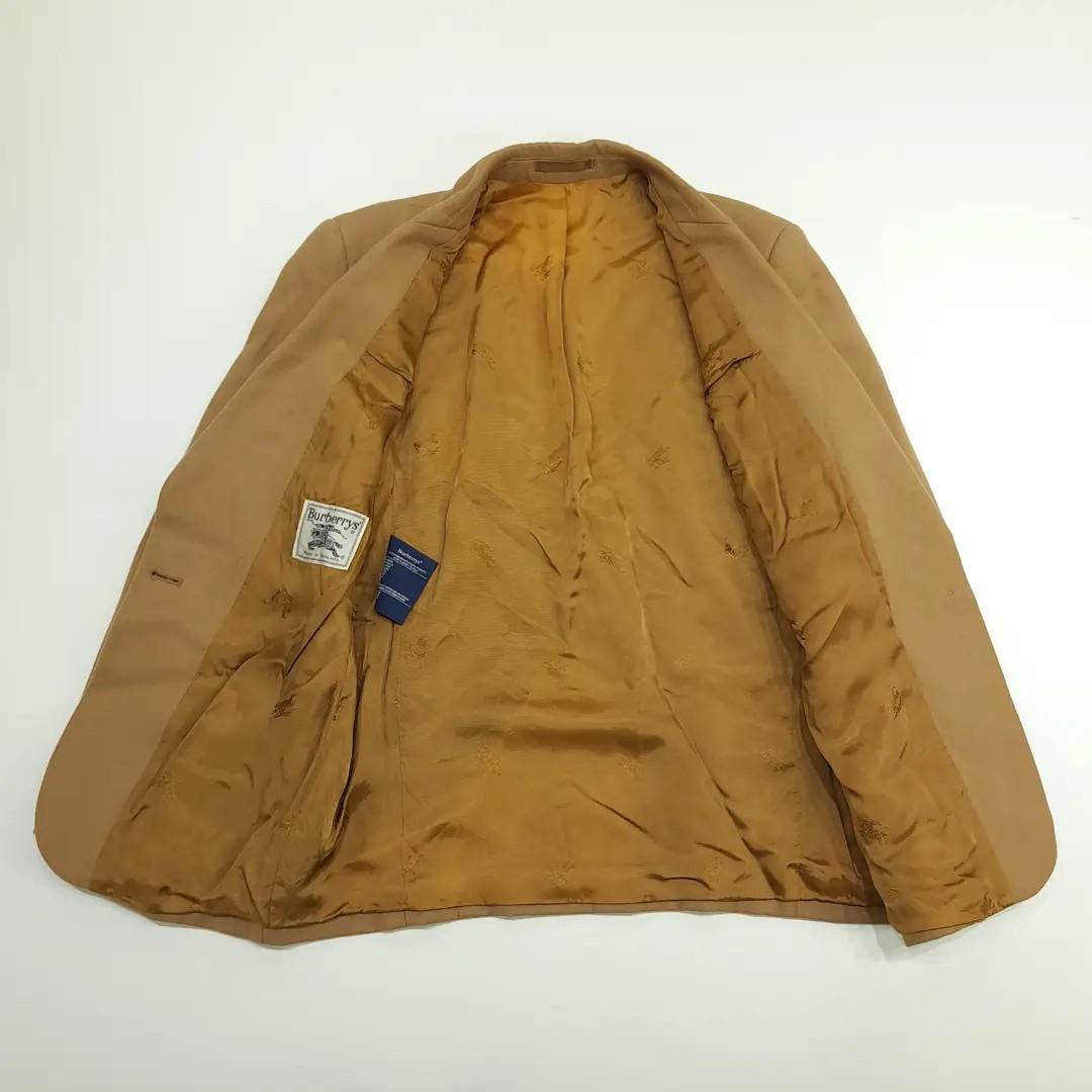 CN595 L 버버리 90s 영국판 울 금장크레스트 카멜 자켓 아우터 9