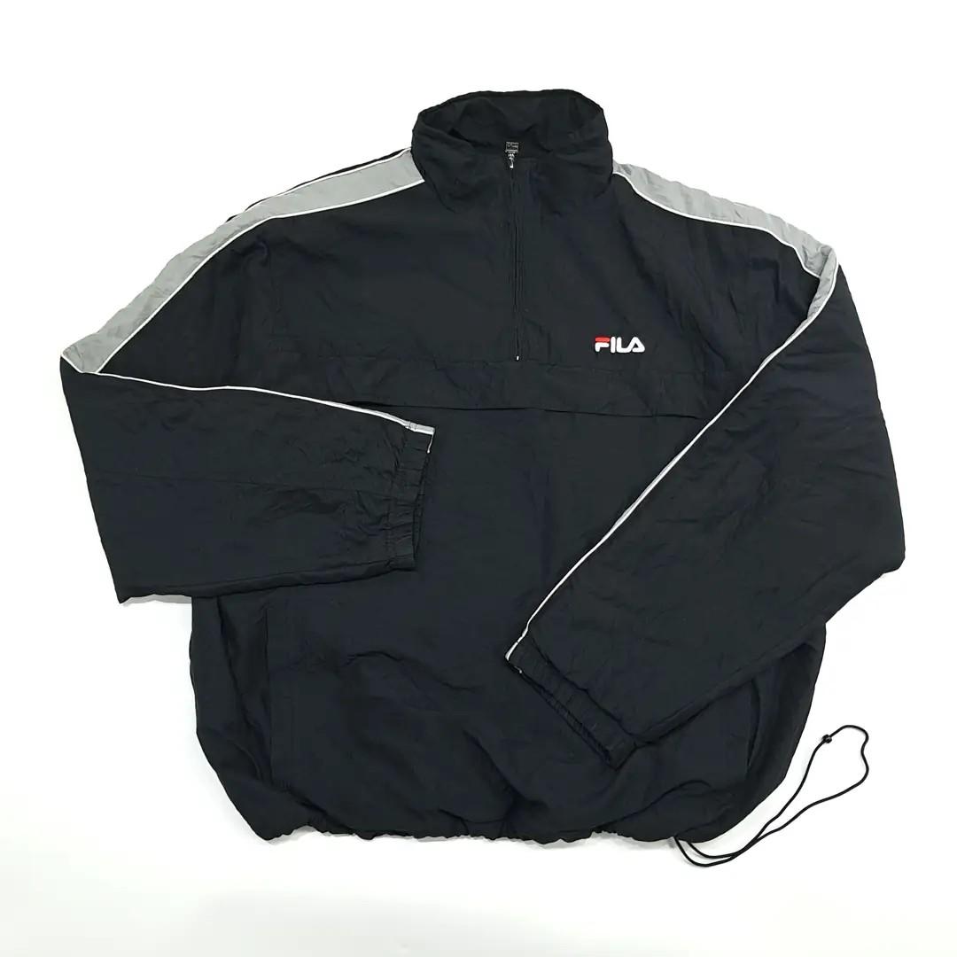 CN465 XL 필라 90s 플리스안감 하프집업 블랙 자켓 아우터 3