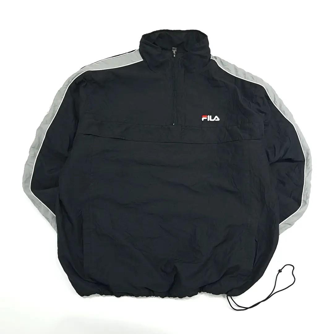 CN465 XL 필라 90s 플리스안감 하프집업 블랙 자켓 아우터 2