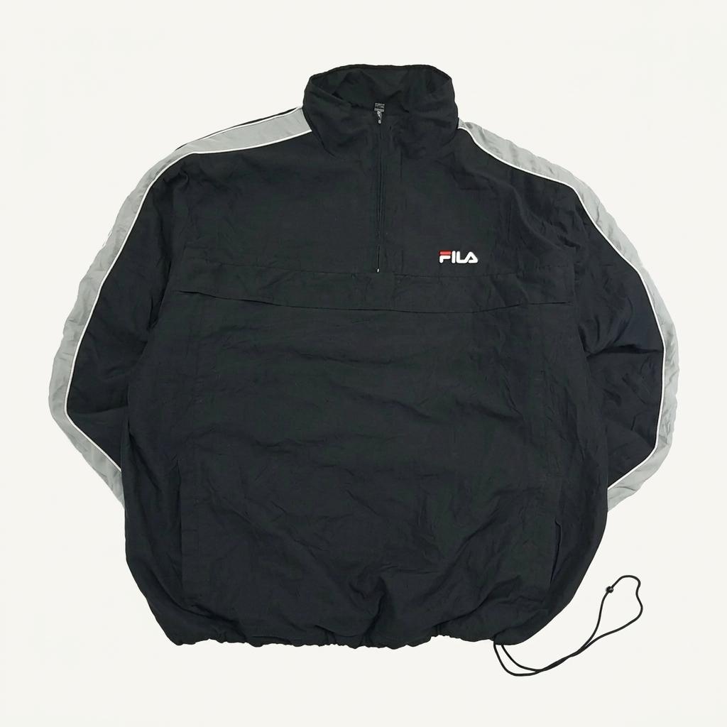 CN465 XL 필라 90s 플리스안감 하프집업 블랙 자켓 아우터 1