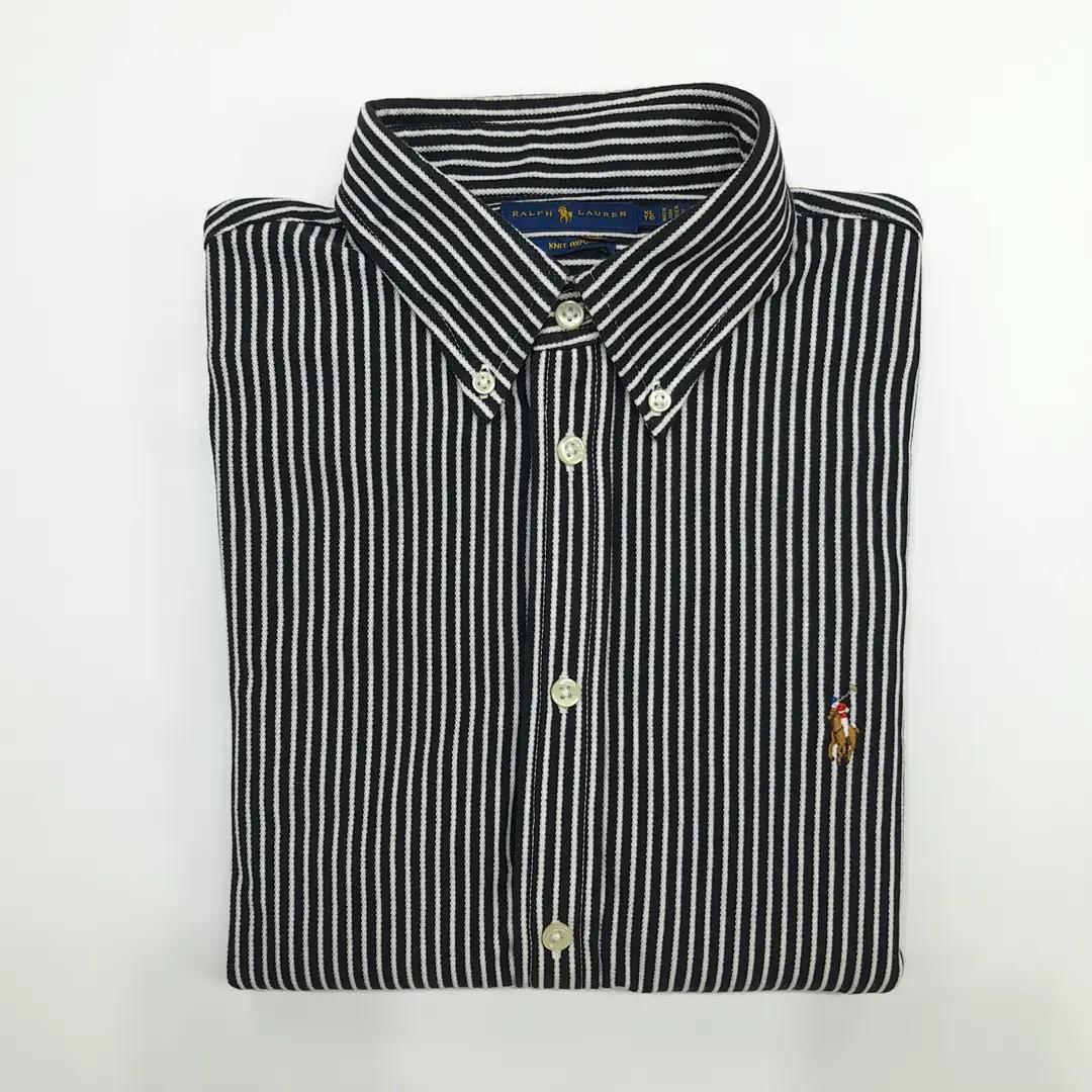 CN371 XL 폴로 코튼 스트라이프 네이비화이트 셔츠 남방 9