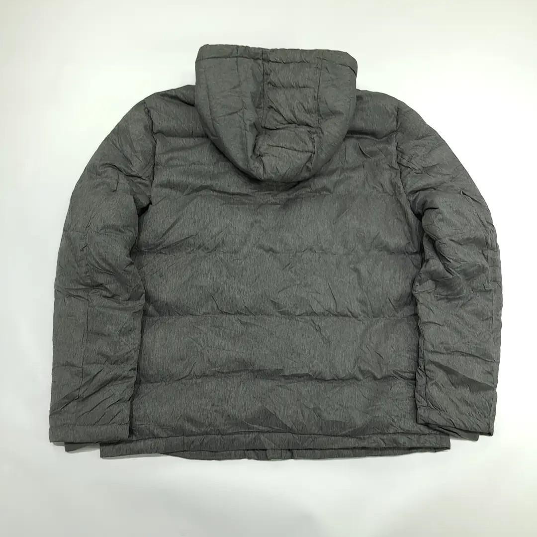 CN341 XL 타미힐피거 폴리 후드 퀼팅 멜란지그레이 자켓 10