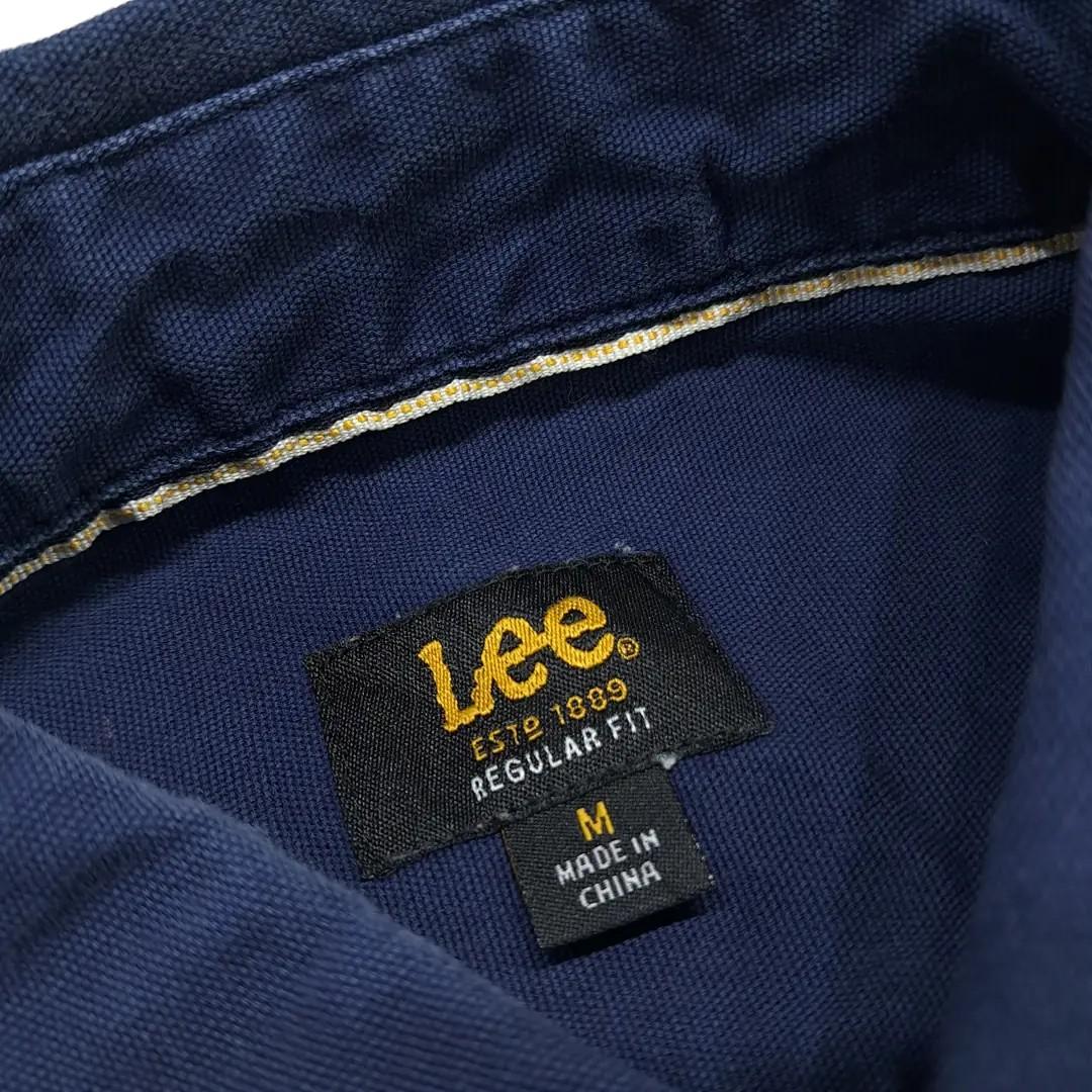 CN264 M Lee 코튼 더블포켓 네이비 셔츠 남방 5