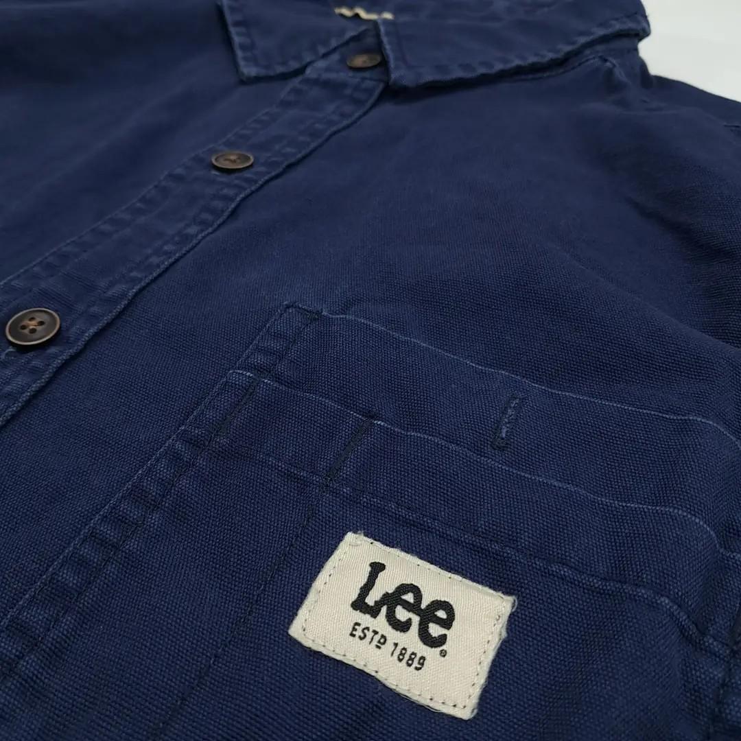 CN264 M Lee 코튼 더블포켓 네이비 셔츠 남방 6