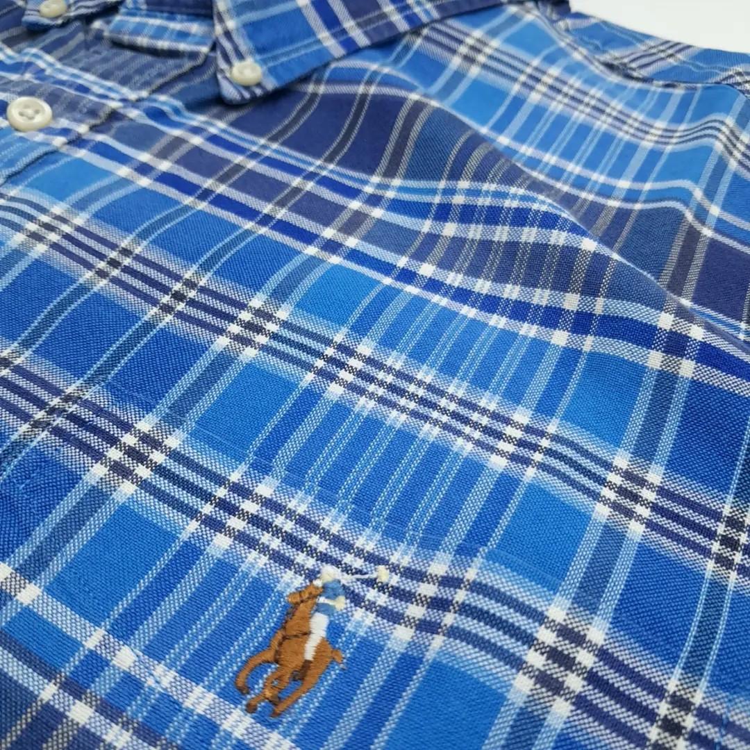 Cp069 2XL 폴로 코튼 멀티포니 체크 반팔 셔츠 남방 5