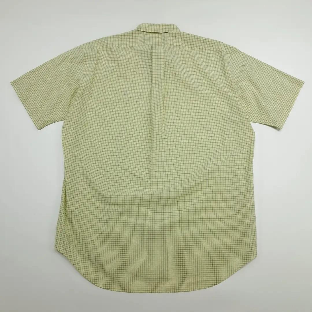 Cp019 M 폴로 90s 코튼 그래프체크 페일옐로우 셔츠 7