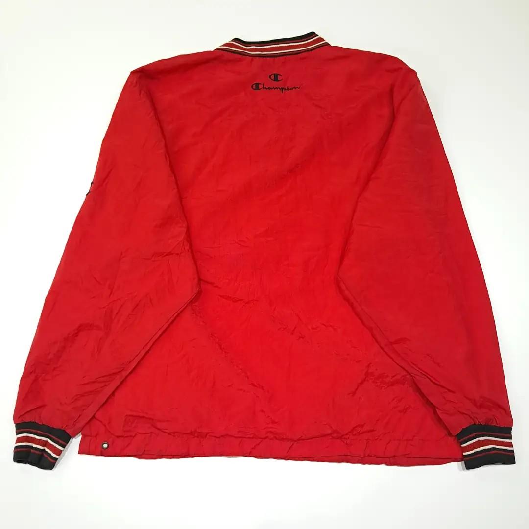 CL650 M 챔피언 90s 레드 바람막이 웜업 자켓 6