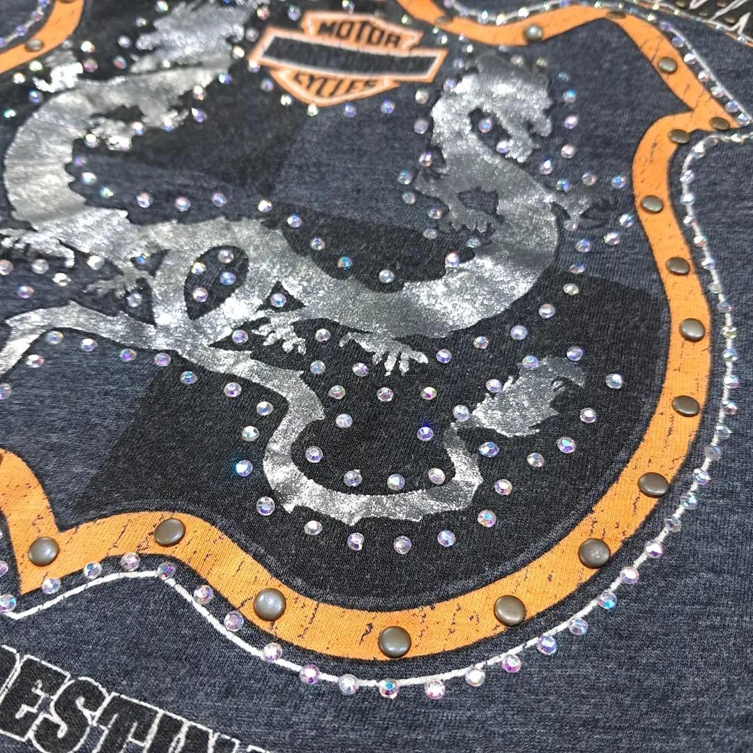 CL565 XL 할리데이비슨 00s 멕시코판 스모키마운틴 차콜 티셔츠 8