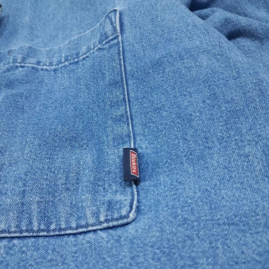 CL511 M 디키즈 90s 멕시코판 코튼 버튼다운 중청 데님셔츠 남방 6