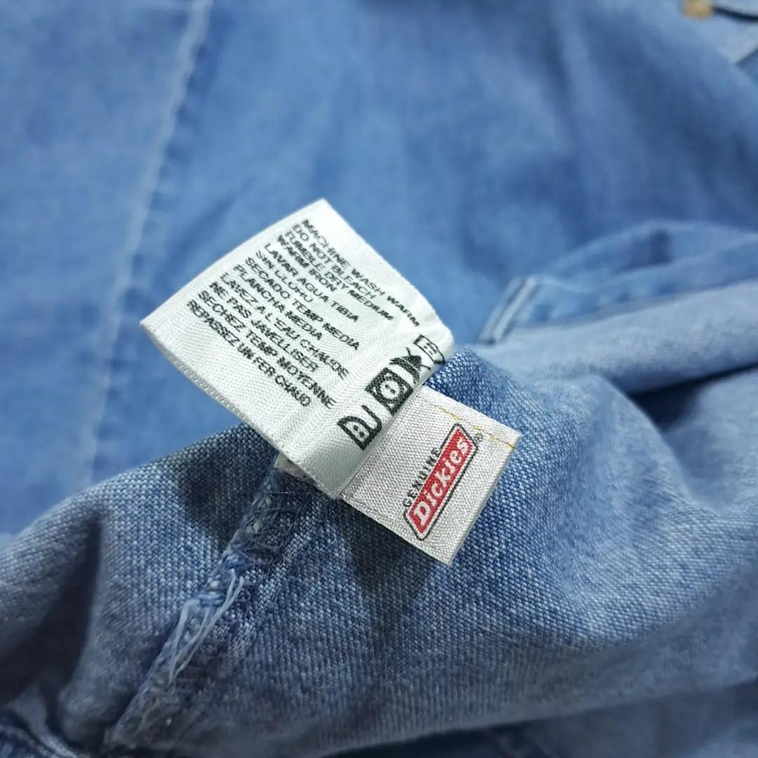 CL511 M 디키즈 90s 멕시코판 코튼 버튼다운 중청 데님셔츠 남방 10