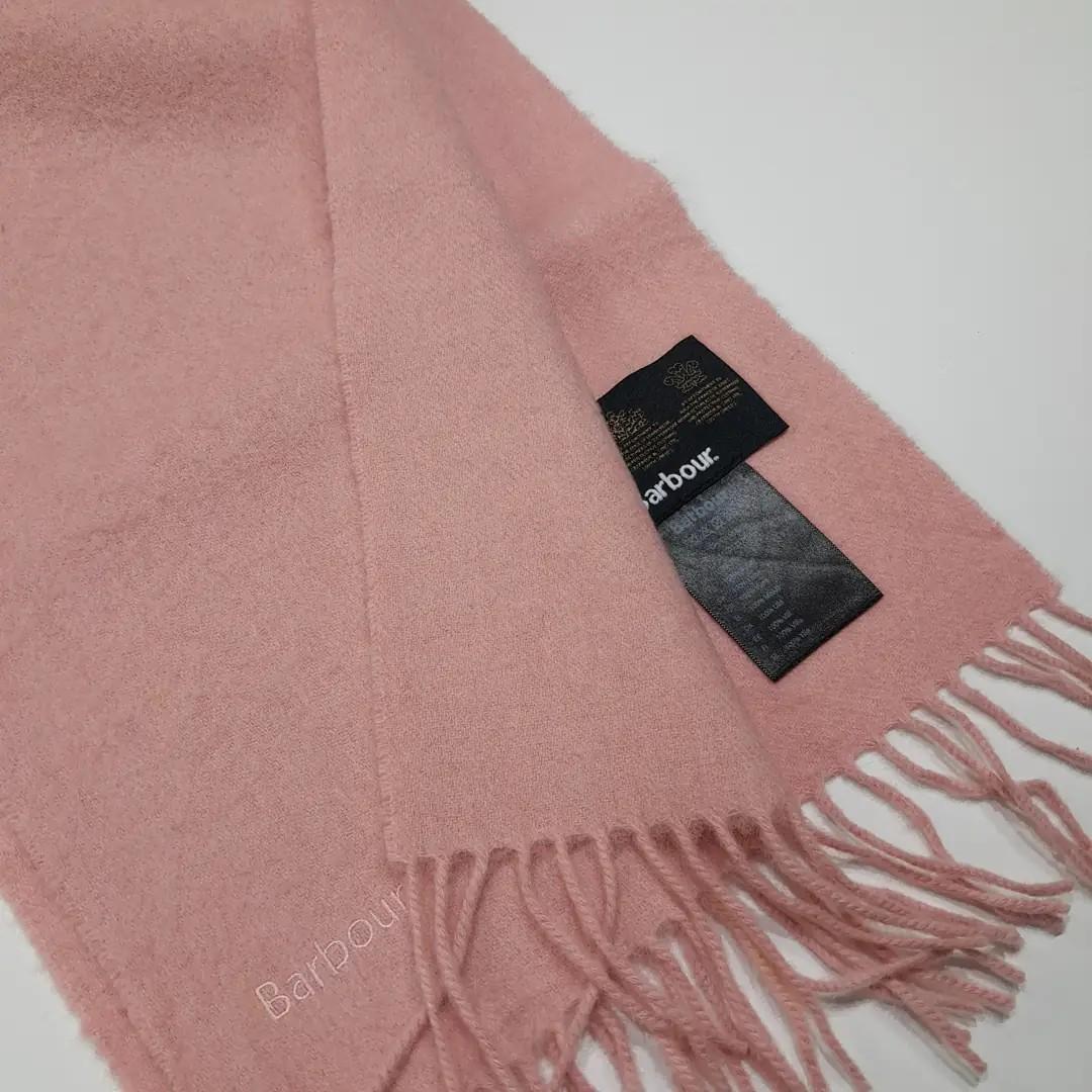 MX647 바버 램스울 연핑크 머플러 목도리 5